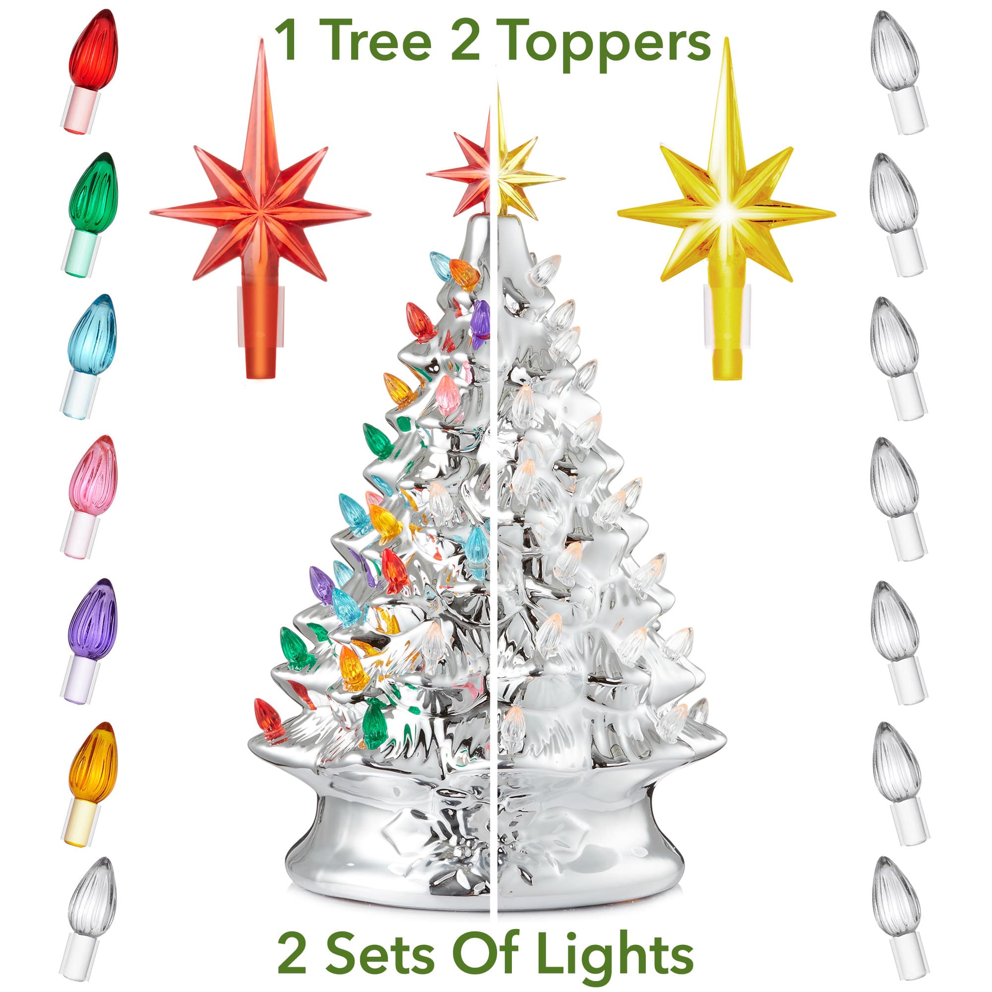 Casafield SZN-TR-975-SLV Artificial-Christmas-Trees - View #2