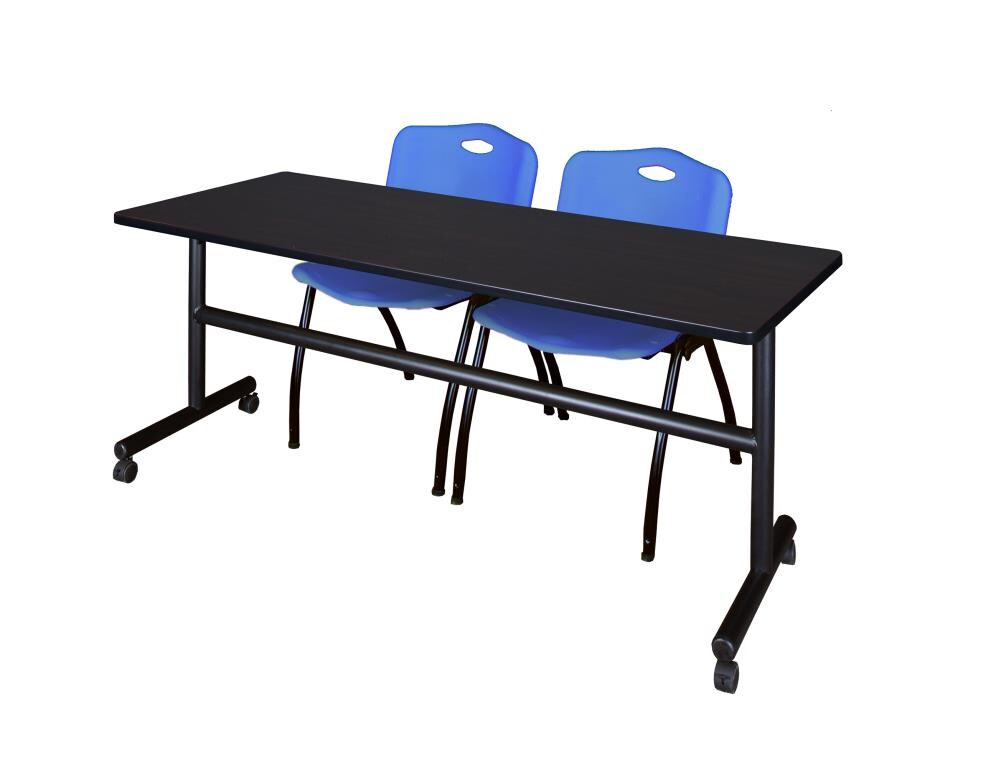 Regency MKFT7224MW47BE Training Brown 4-Person Training Table (72-in W x 29-in H)