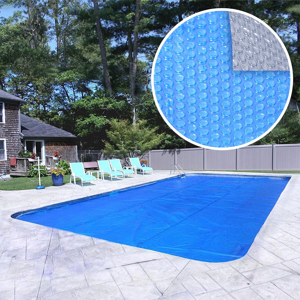 Rectangular/Round Blue/Black Dust Proof Solar Floating Pool Cover Heats Water 
