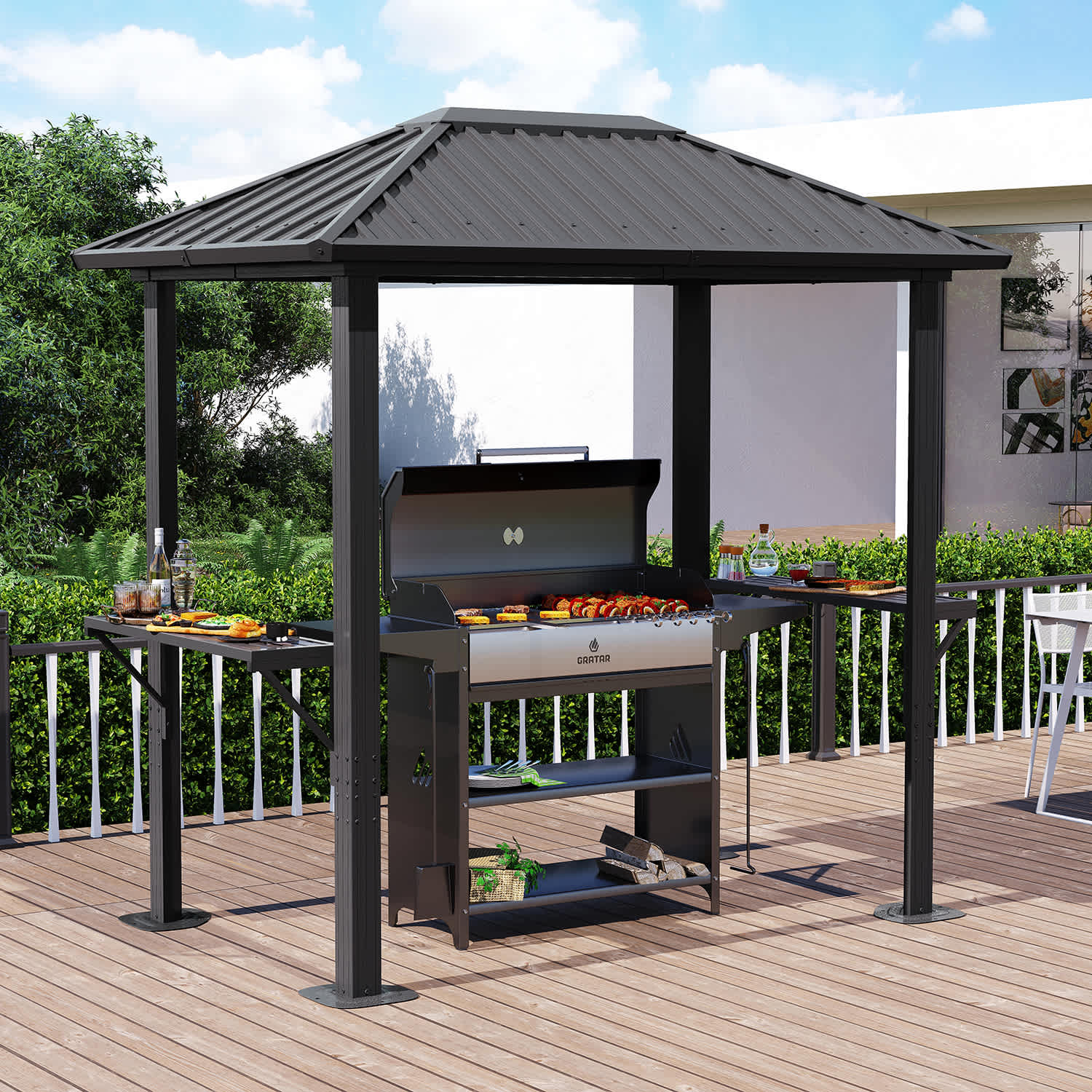 Sunmthink GBSM57B35 Wood-Resin-Gazebos - View #2
