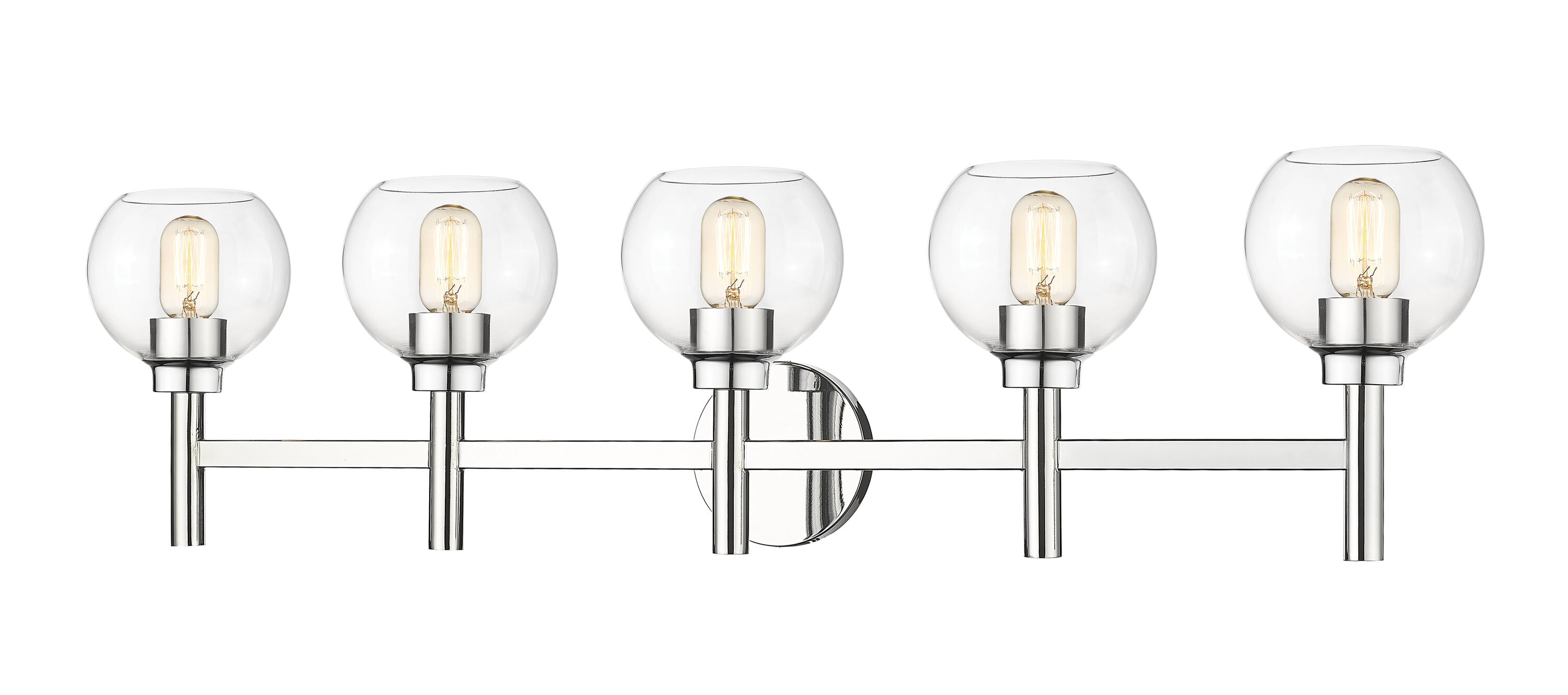Z-Lite 7502-5V-CH Sutton 39.5-in 5 -Light Polished Chrome Modern/contemporary Vanity light