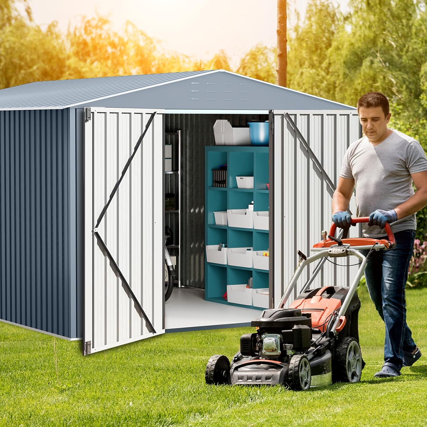 Garvee MIHHZ-H415SVABDS7 Metal-Storage-Buildings-Sheds - View #4
