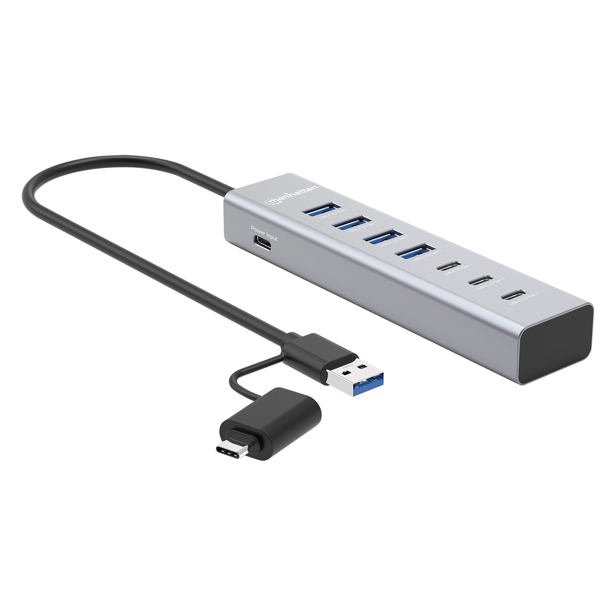 Manhattan 7-Port USB-C 3.0/USB-A Combo Hub #ICI181136