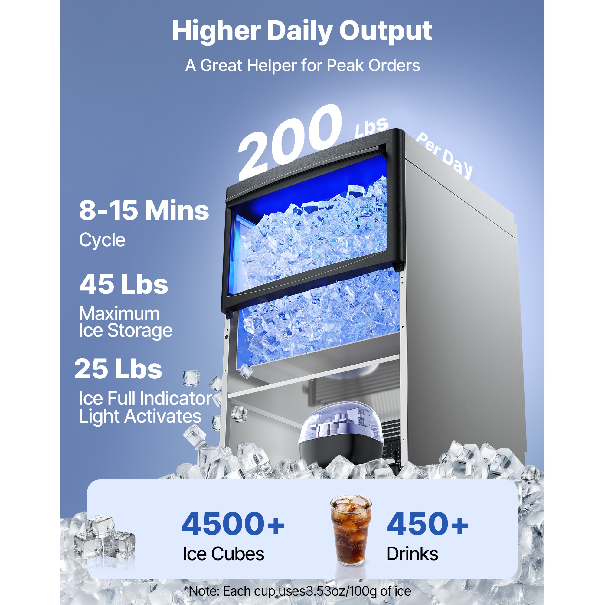 VEVOR DJSJTS5B0000N66U0V1 Commercial-Ice-Makers - View #3