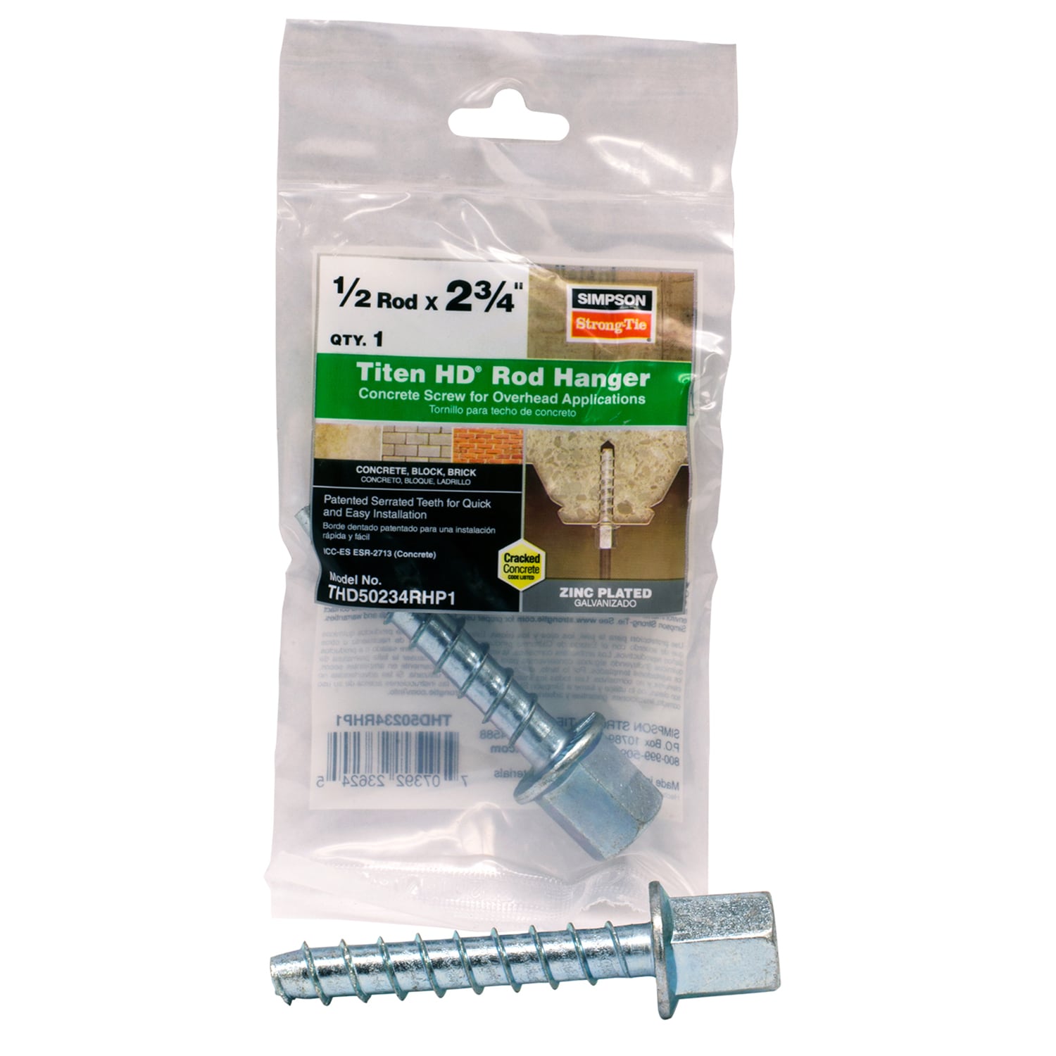 Simpson Strong-Tie 1/2-in x 2-3/4-in Concrete Anchors in the