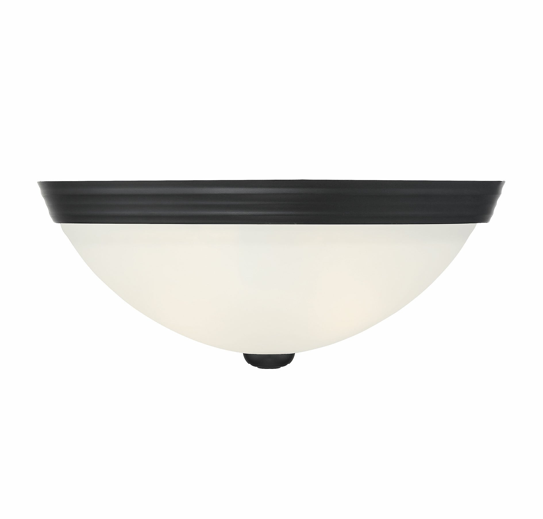 Savoy House Essentials 6-780-13-BK Meridian 2 -Light 13-in Matte Black Flush Mount Light