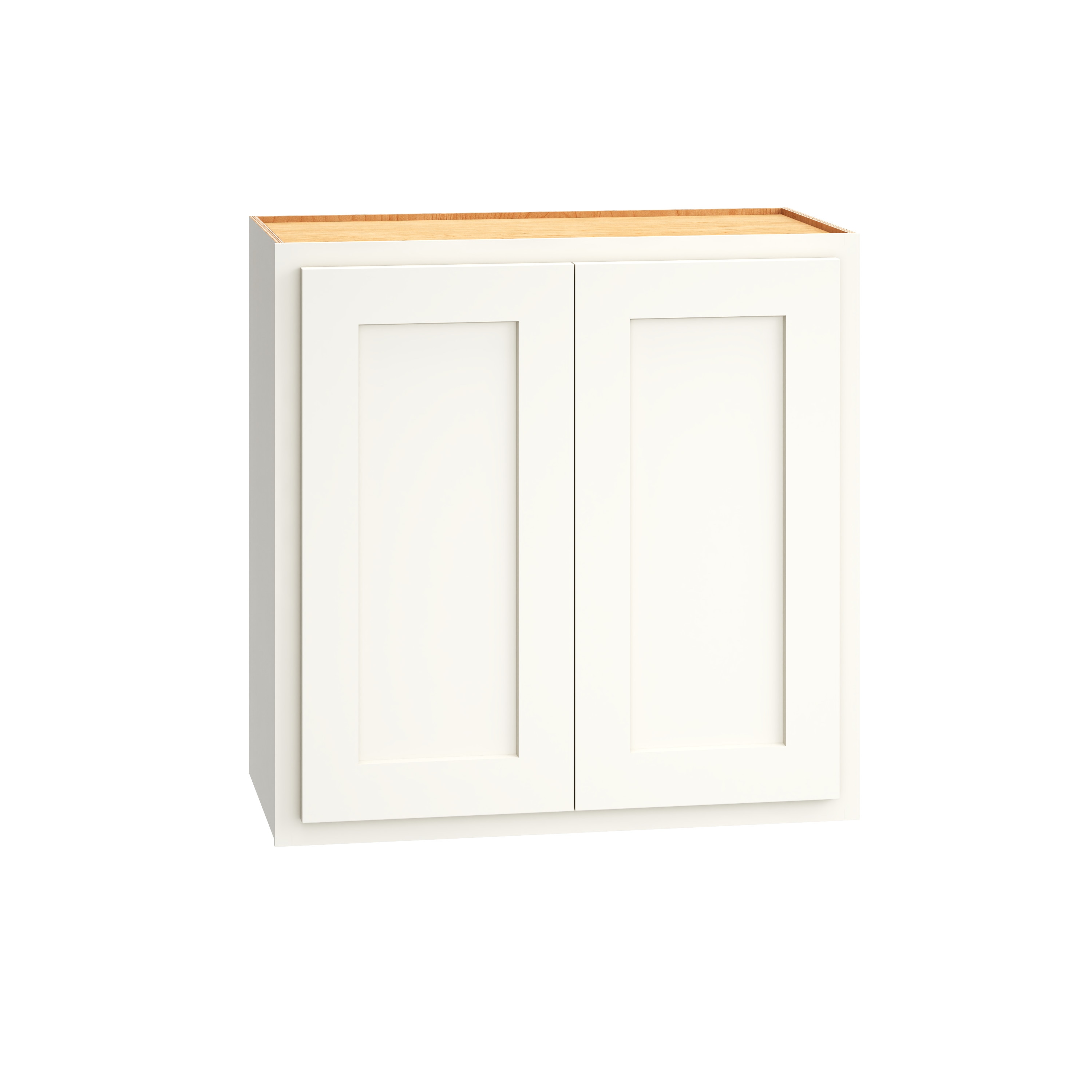 Diamond Express 321 W2424 Jamestown 24-in W x 24-in H x 12-in D White Partial Overlay Wall Fully assembled Plywood Cabinet (Recessed Panel Shaker)