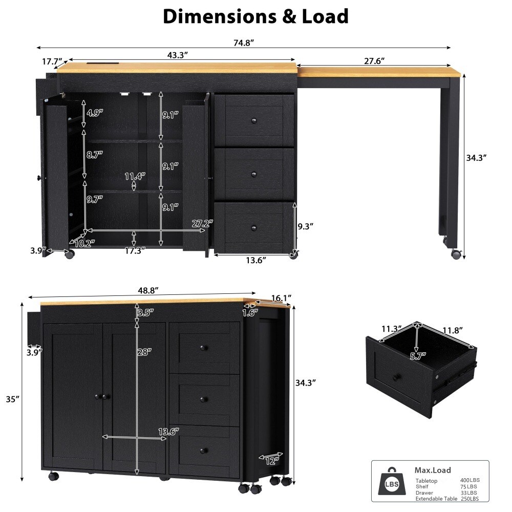 Coolbibila XIO-ISLAND-BLACK Kitchen-Furniture - View #3