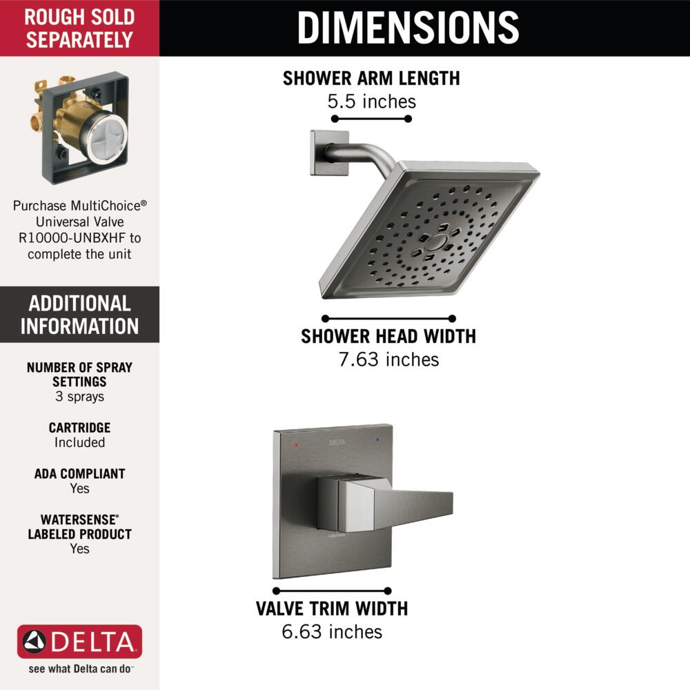 Delta T14243-KS-PR Tub-Shower-Faucets - View #5