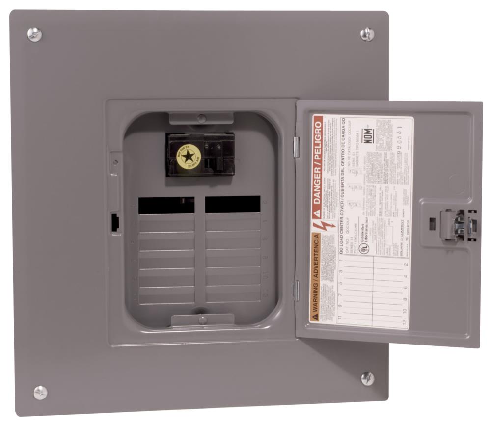 Square D QO112M100C 100 -Amp 12 -Spaces 12 -Circuit Indoor Main breaker Load Center