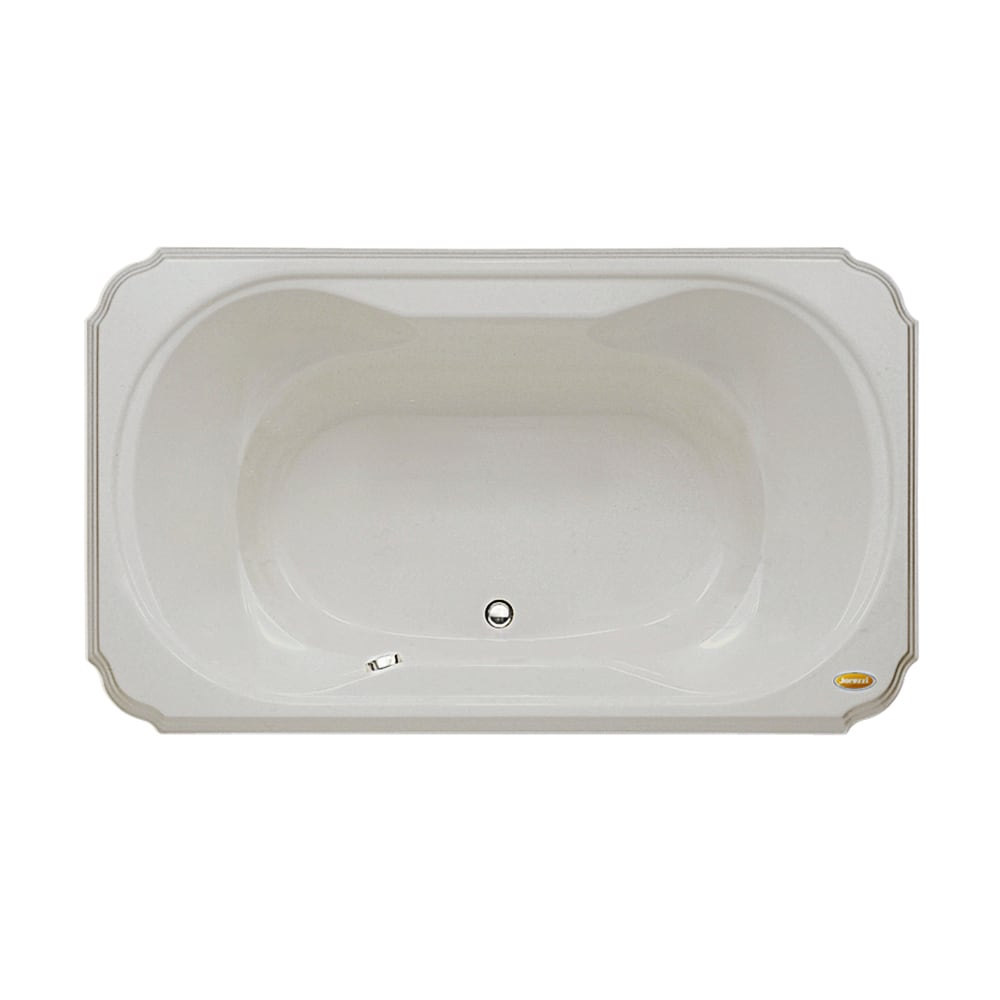 Jacuzzi MS45969 Marineo 42.0-Inches x 72.0-Inches Oyster Acrylic Rectangular Drop-in Soaking bathtub ( Center Drain )
