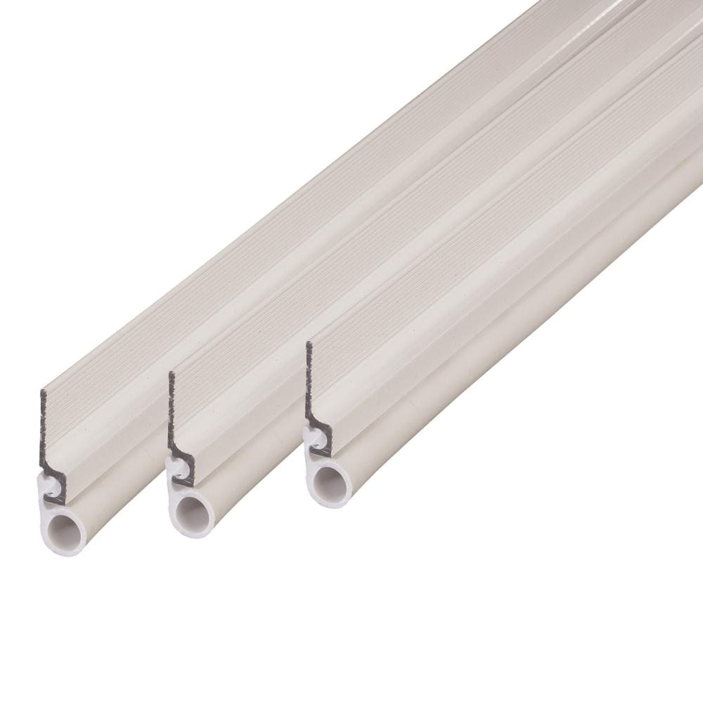 M-D 7-ft x 1-in White Aluminum/Vinyl Door Weatherstrip (3-Pack) in the  Weatherstripping department at