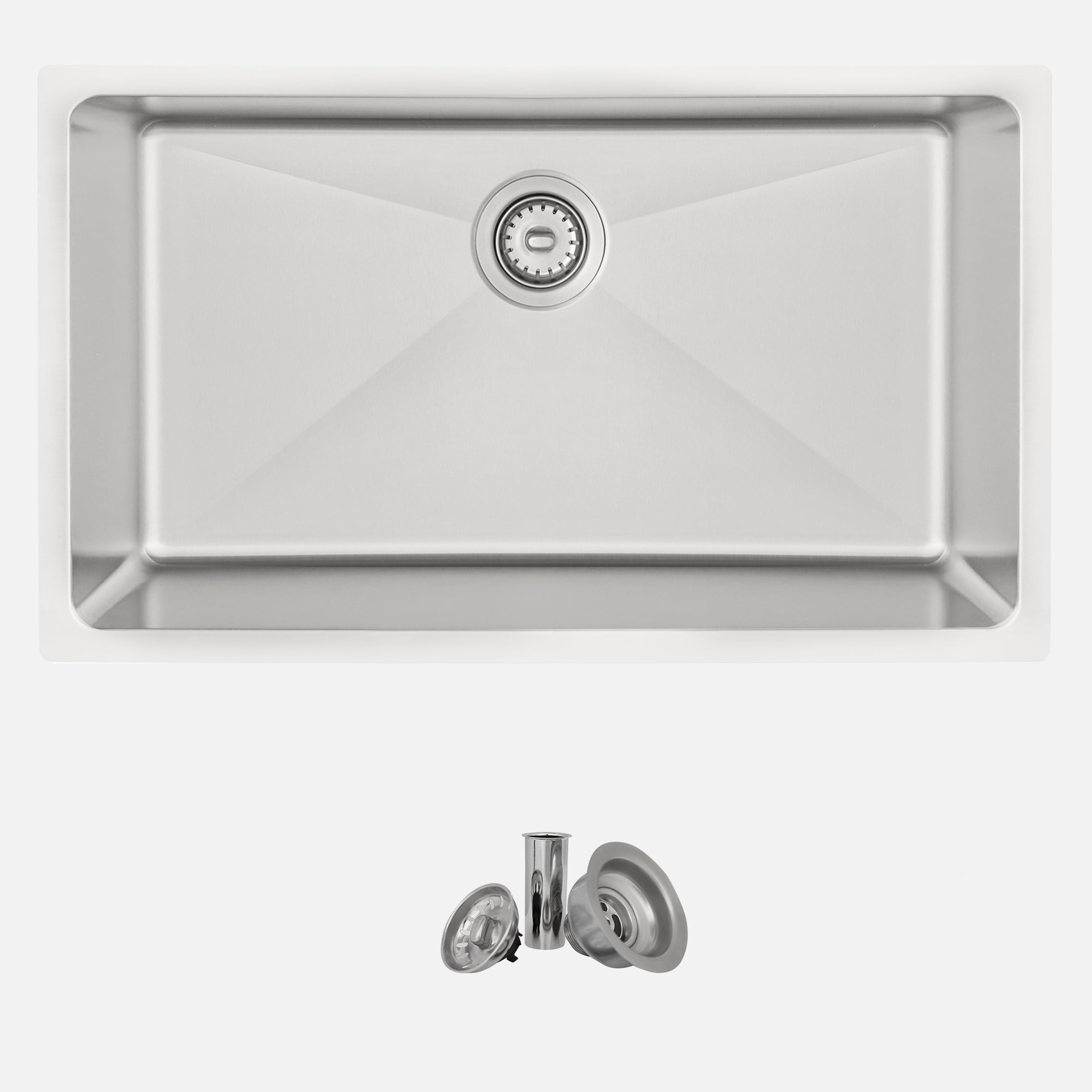 Stylish S-4021 Dual-mount 31-Inches x 18-Inches Stainless steel Single bowl 16 -Gauge Kitchen Sink