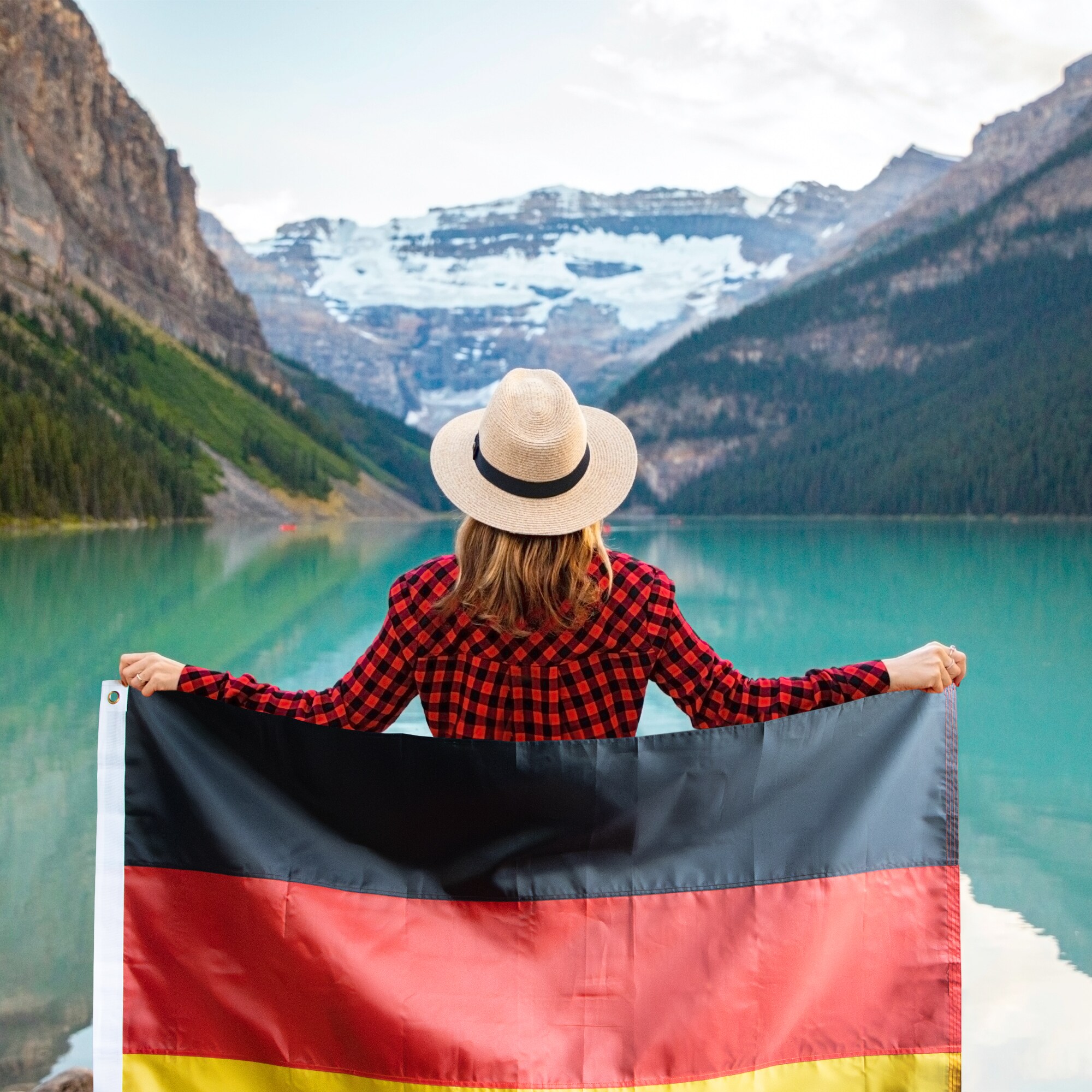 Heavy Duty Nylon Embroidered Germany Flag 3x5 Feet