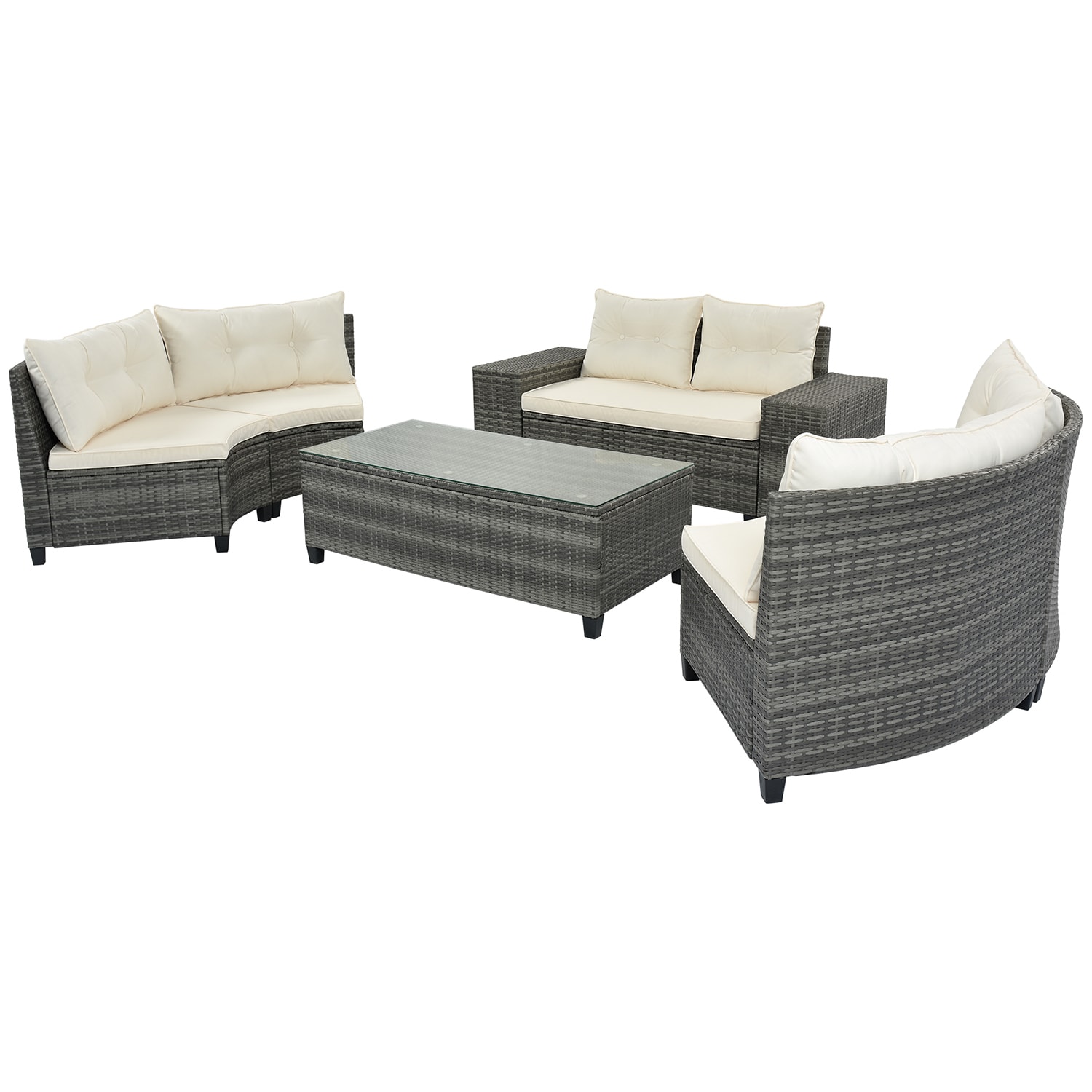 SINOFURN SYA380109BG Patio-Sofas-Daybeds - View #3