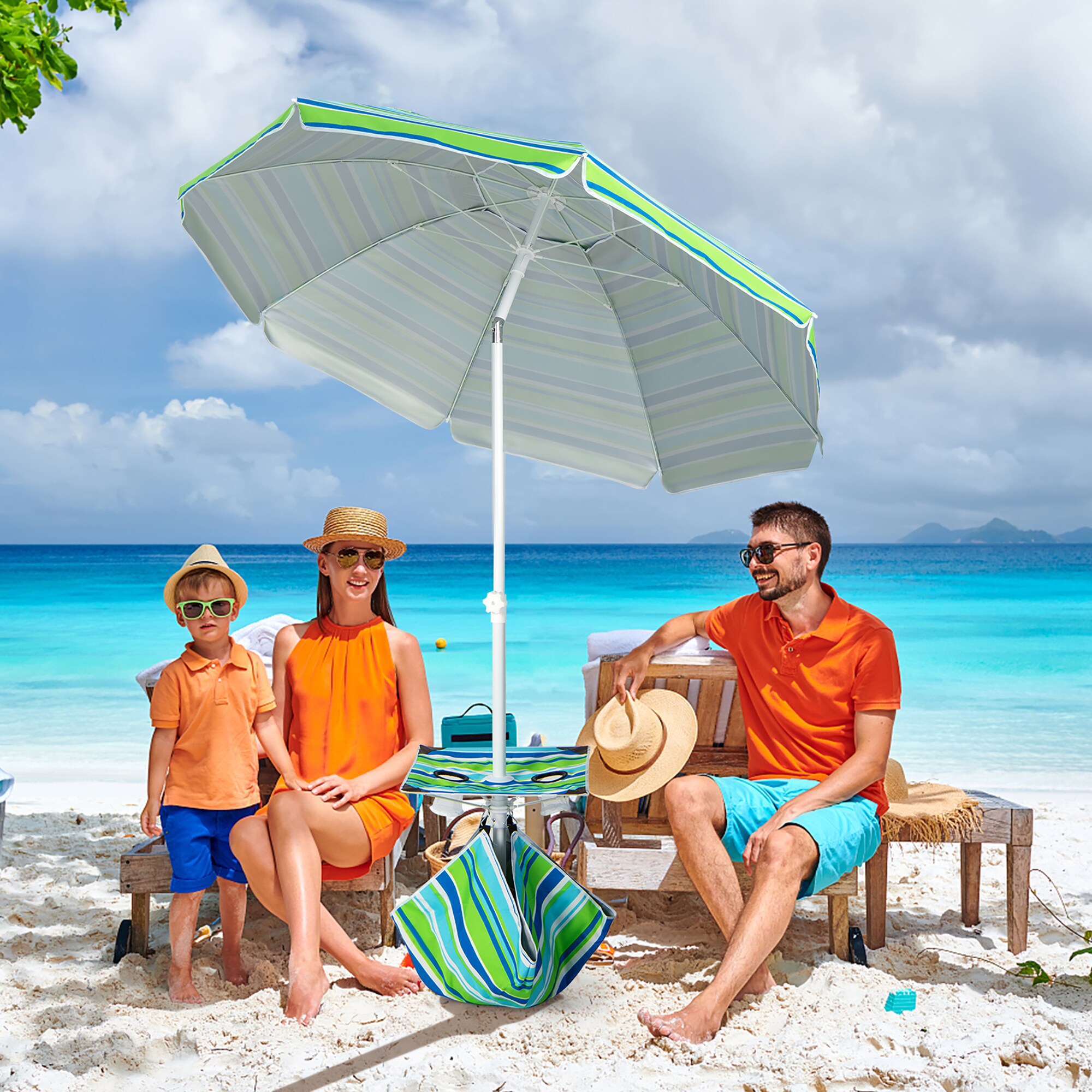 Costway NP10840GN Umbrellas-2 - View #7