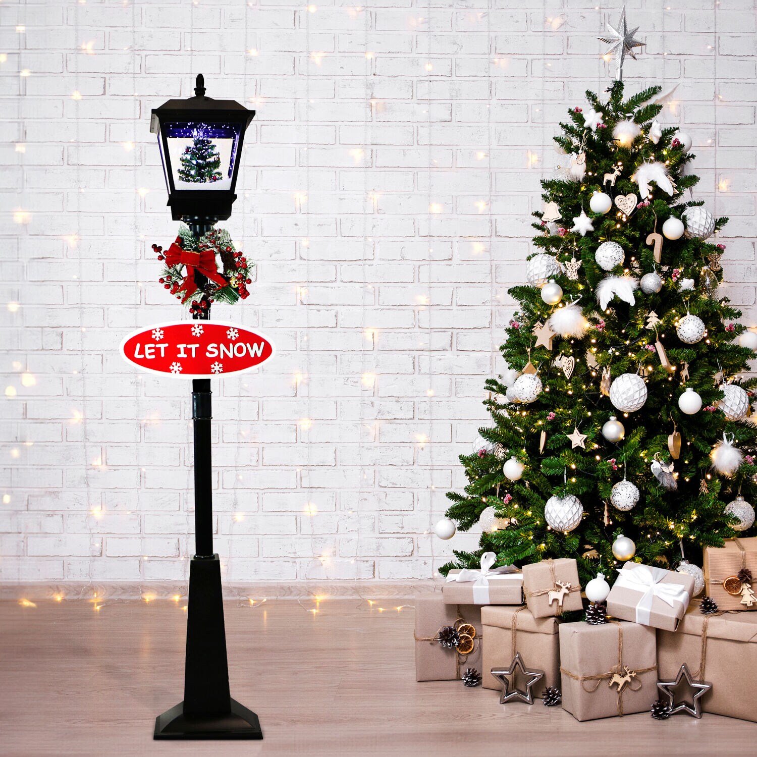 Fraser Hill Farm FSSL071A-BLK2 Table-Christmas-Decorations - View #9