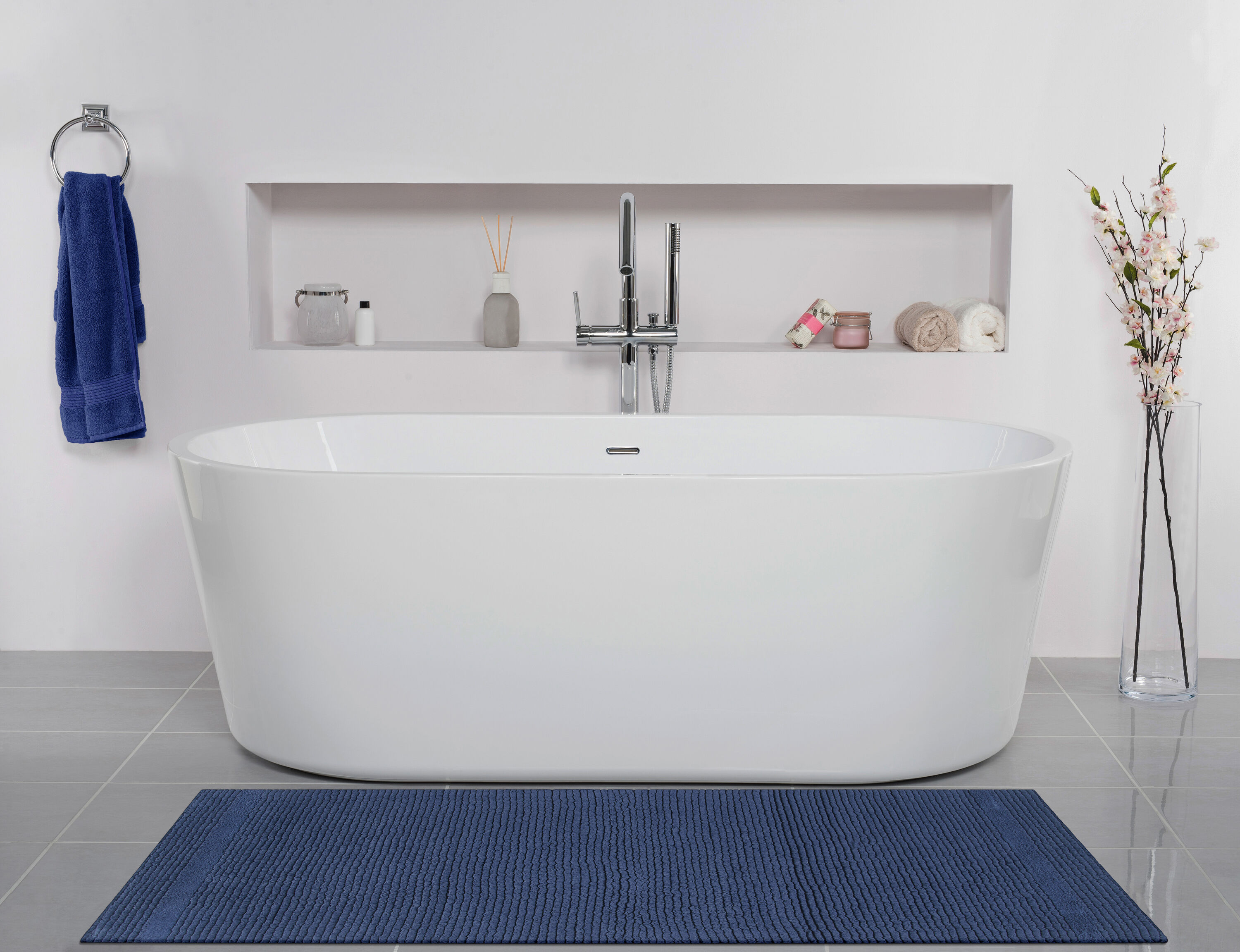 Bath Mat 40 X 60 Cm,non Slip Bathroom Mat,absorbent And Soft Chenille  Bathroom Rug,machine Washable,comfortable Floor Mat For Bathtub Toilet  Shower Ro
