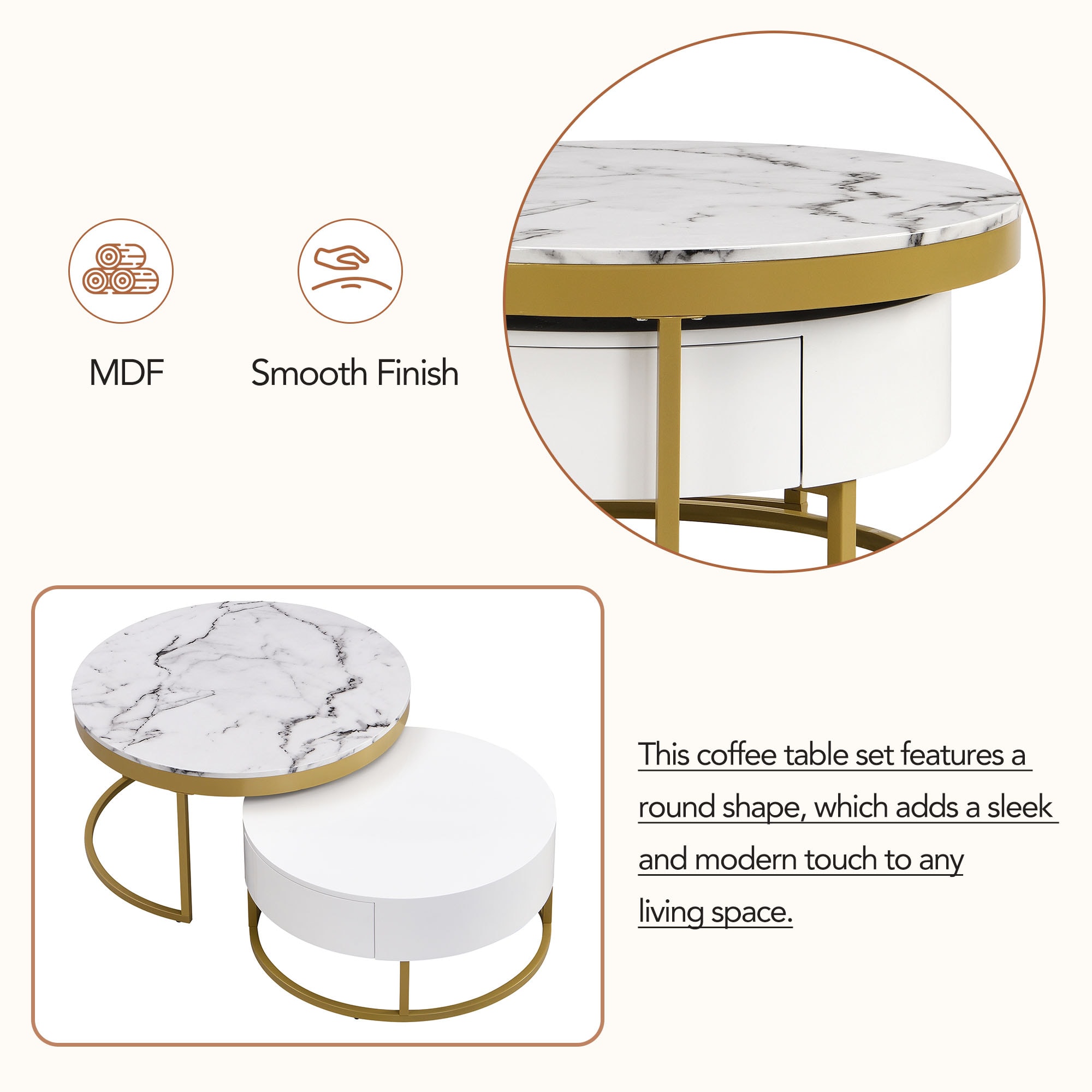 ModernLuxe L3P-WF307201AAK Coffee-Tables - View #11