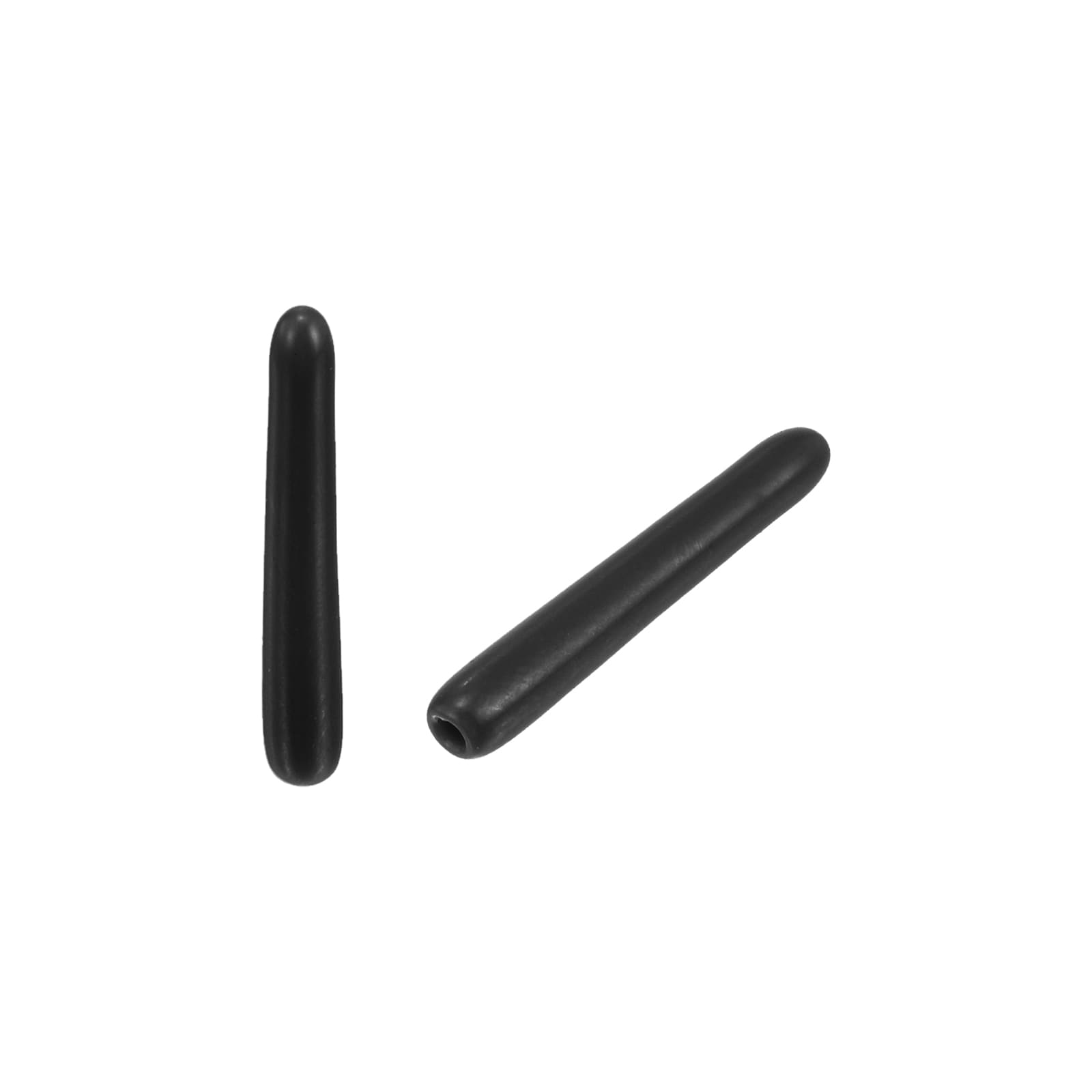 Unique Bargains 100pcs Round Rubber End Caps 1/16 Inch(1.3mm) Black Vinyl Cover Screw Thread Protectors