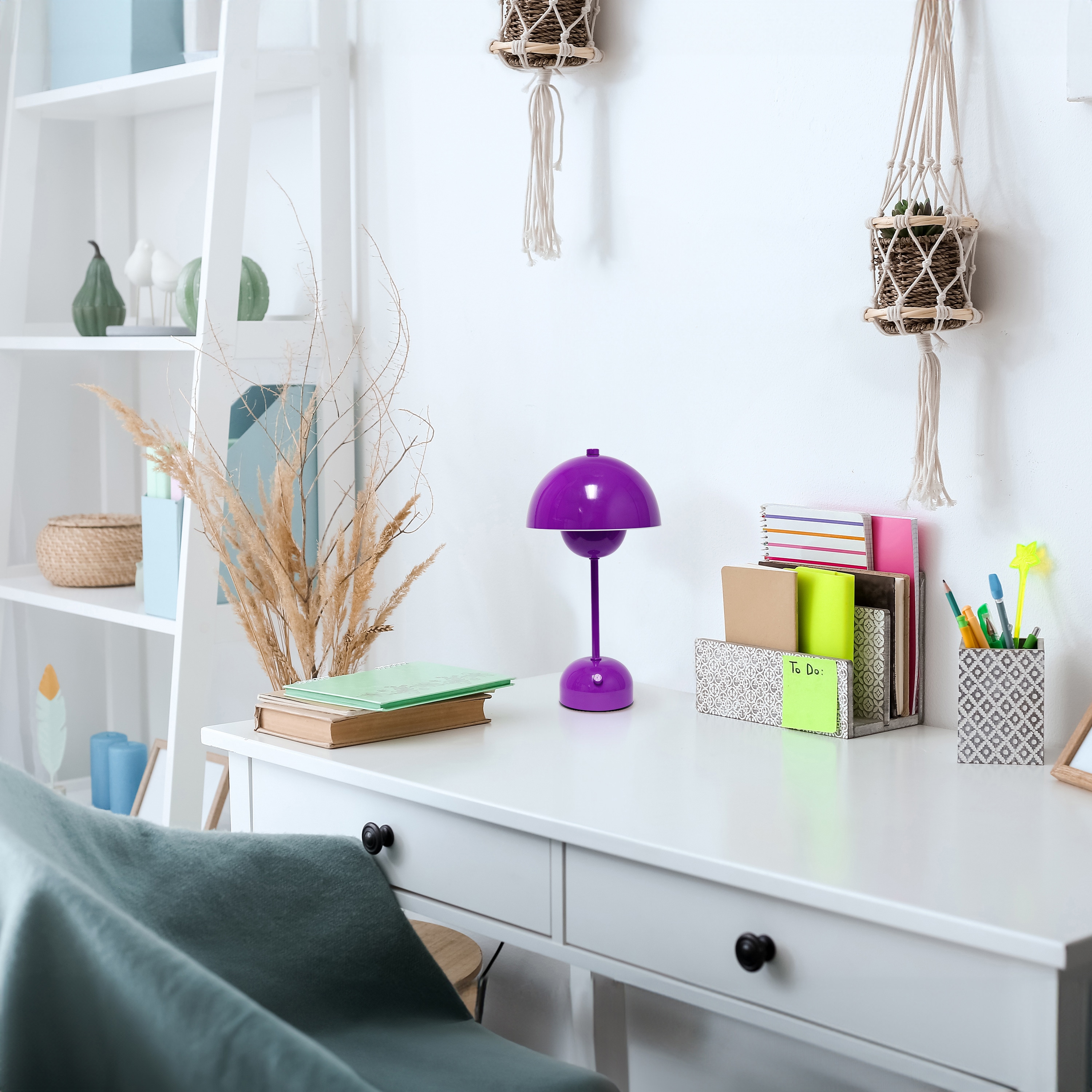 Simple Designs LD1069-PRP Desk-Table-Lamps - View #5