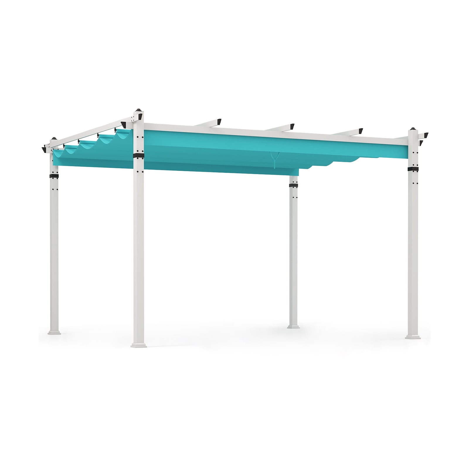 Poinic CWZ11781GN 12-ft x 10-ft Turquoise Gazebo with Soft Top Roof