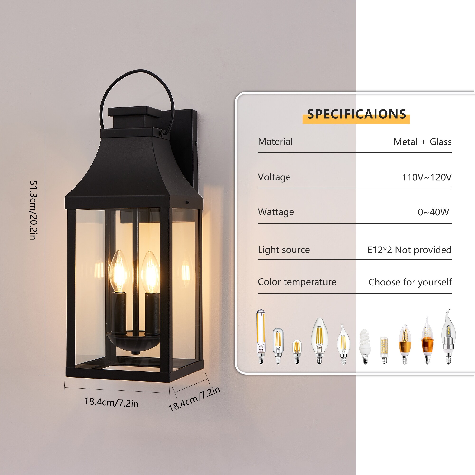 Dexmalle W2312P409019 Outdoor-Wall-Lighting - View #3