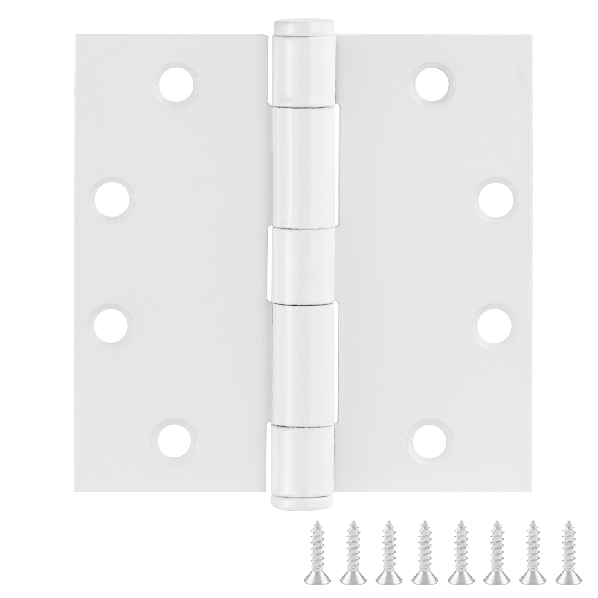 Design House 189928 4-1/2-in H Square Painted White Butterfly Interior Door Hinge 9 -Pack