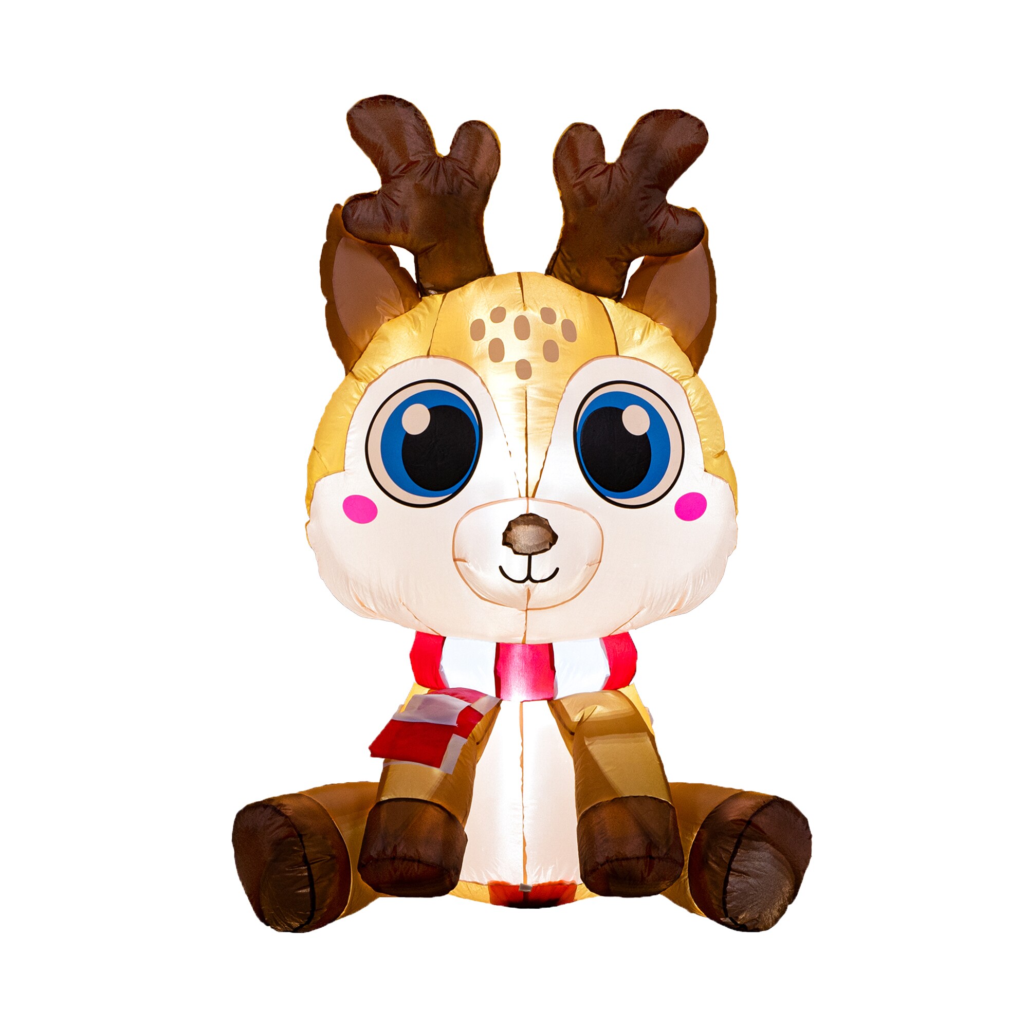 Joyfy 31678 60-Inches Freestanding Reindeer Free standing decoration with White LED Lights