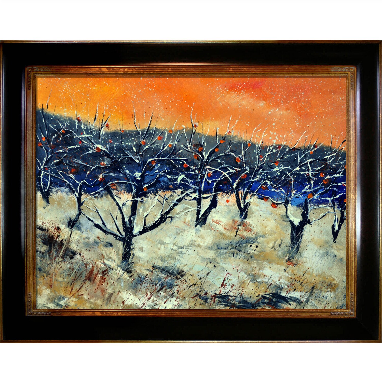 ArtistBe Framed 39-in H X 49-in W Landscape Print On Canvas In The Wall ...