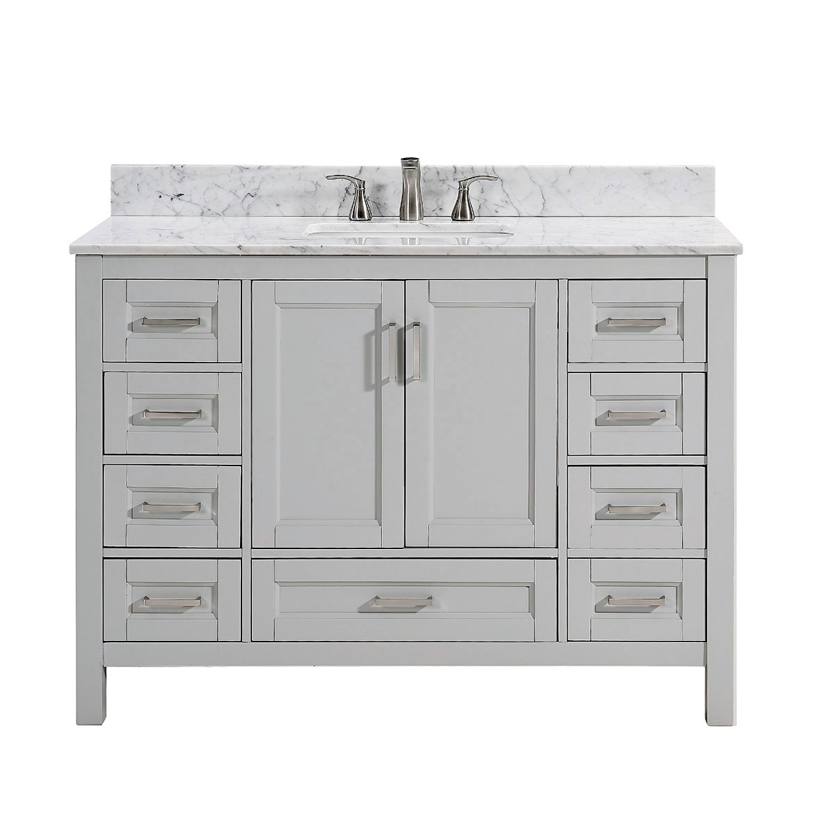 Durham 48-in Light Gray Undermount Single Sink Bathroom Vanity with ...