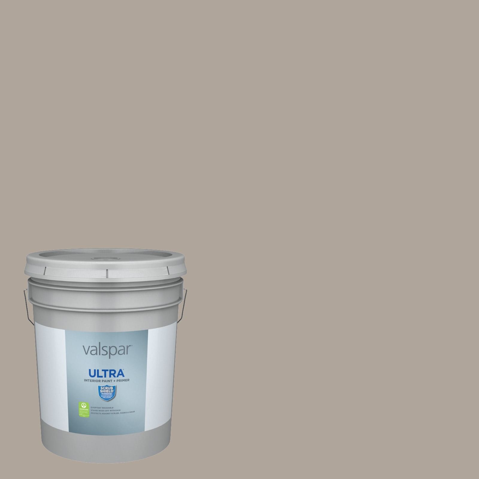Valspar 6005-1C-935305 Ultra Satin Smoked Oyster 6005-1C Latex Interior Paint Paint + Primer ( 5-gallon )