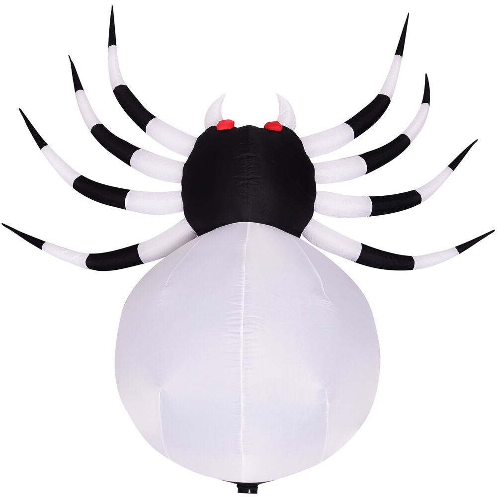 Haunted Hill Farm 6-ft Pre-Lit Inflatable Spider with Disco Lights ...