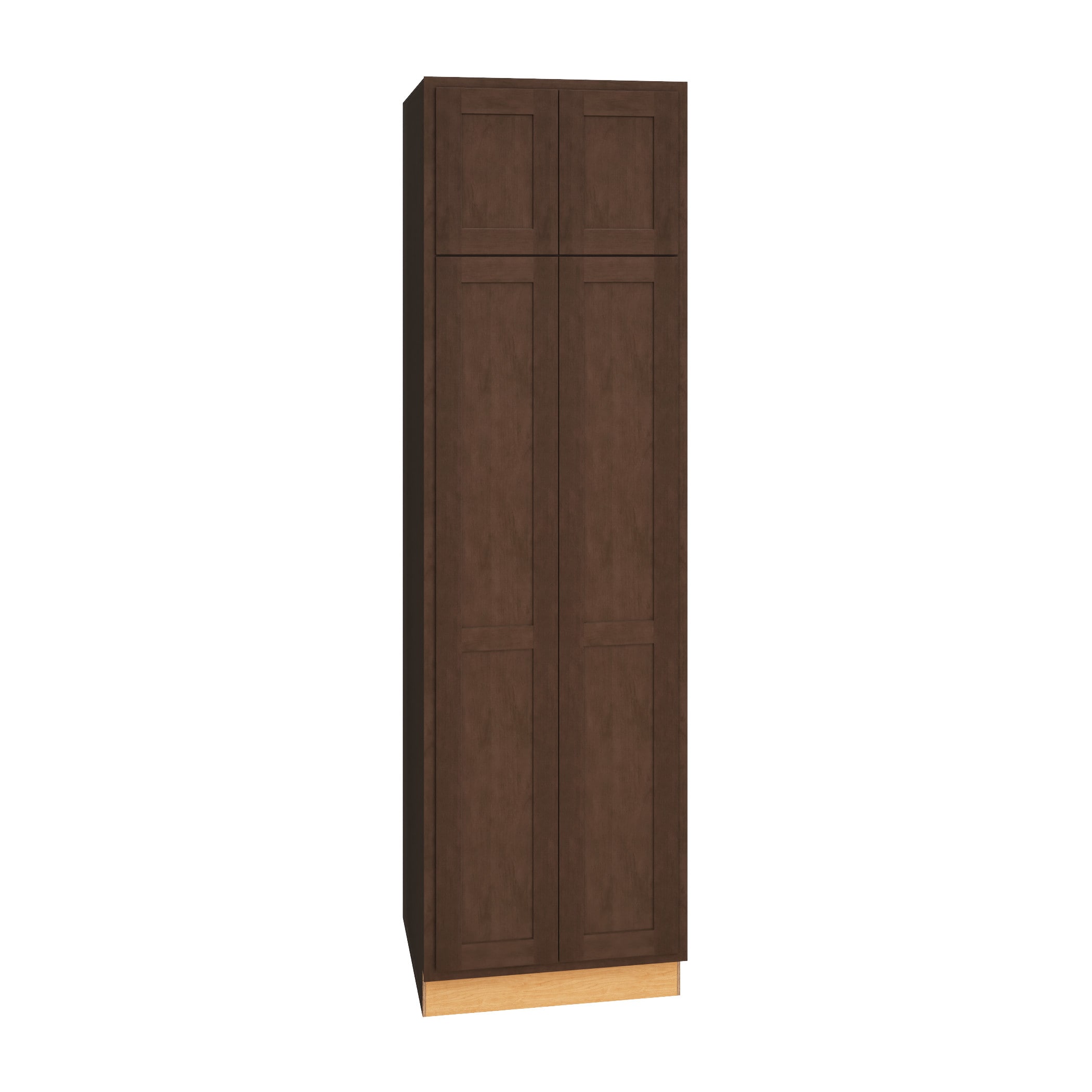 Diamond Express 320 U248424 Jamestown 24-in W x 84-in H x 24-in D Thatch Partial Overlay Pantry Fully assembled Plywood Cabinet (Recessed Panel Shaker)