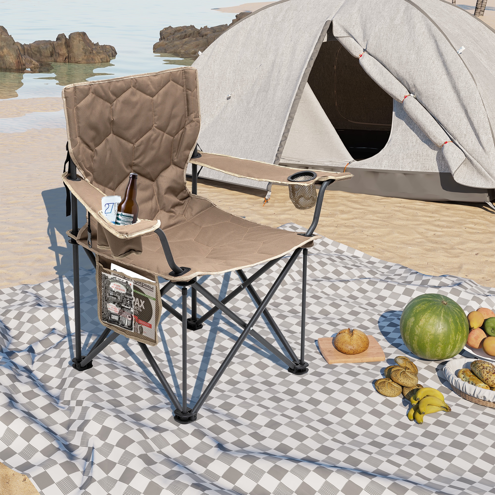 Clihome CL-CCAC2418BKA1 Beach-Camping-Chairs - View #2