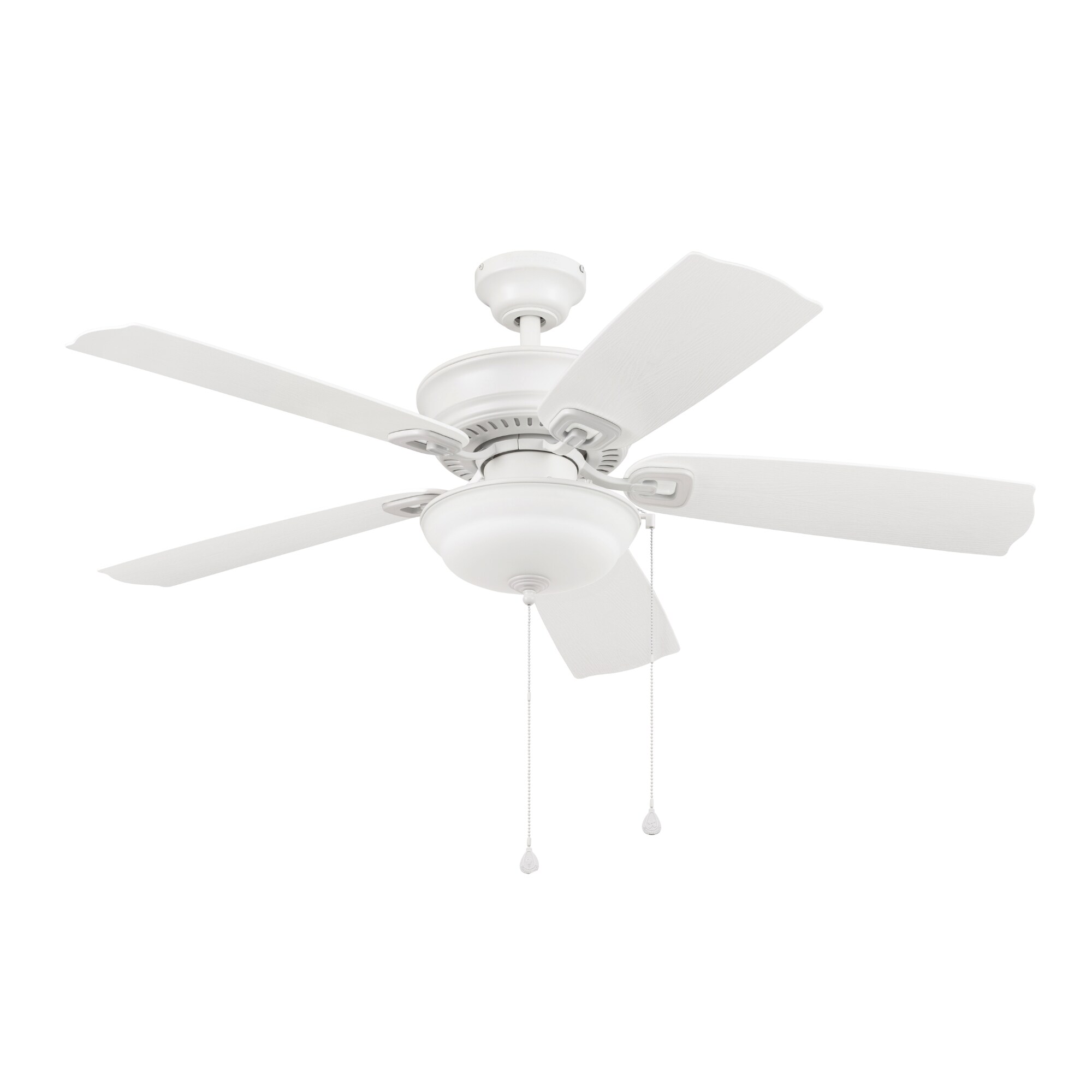 Harbor Breeze Echo Lake 52-in White LED Indoor/Outdoor Ceiling Fan with ...