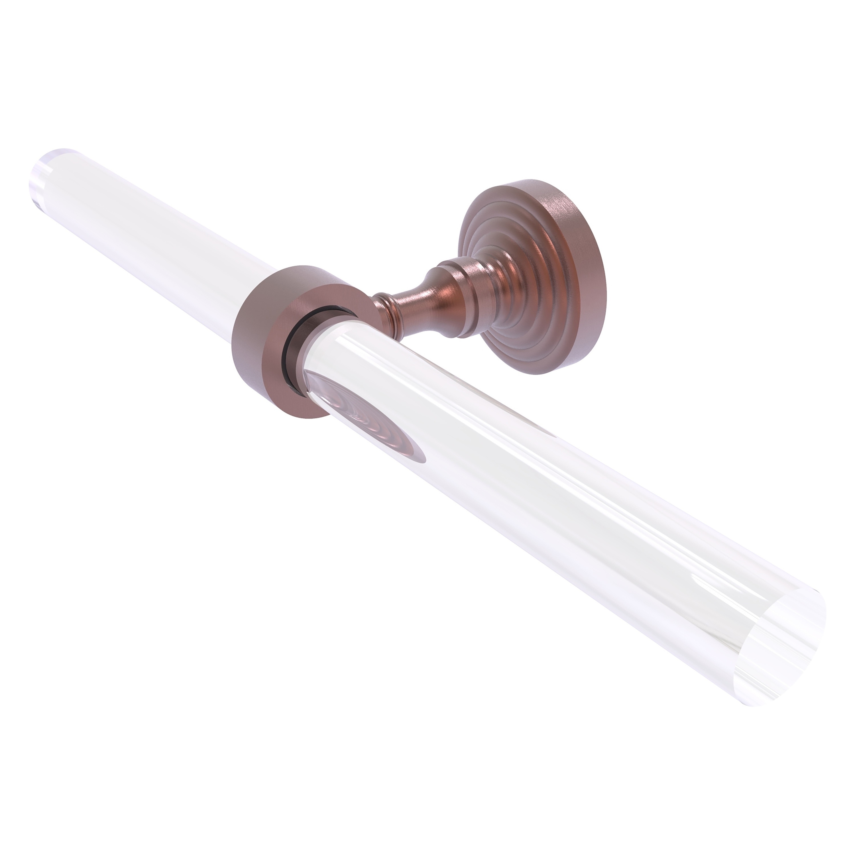 Allied Brass PG-HTB-2-CA Pacific Grove 15-in double Antique Copper Wall mount Double Towel Bar