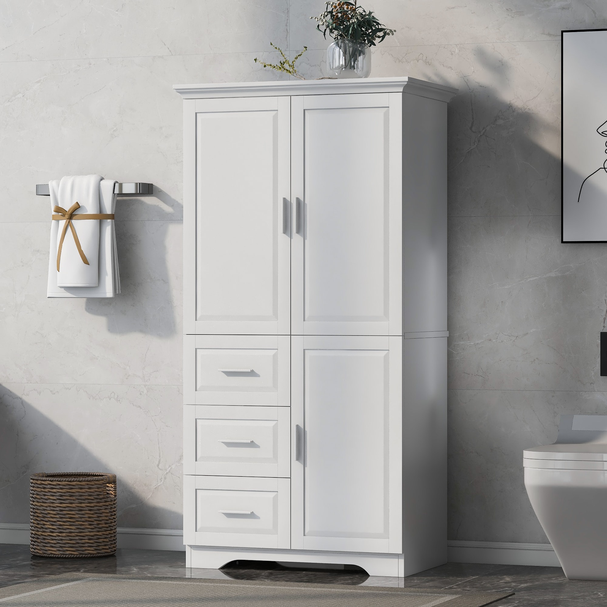 LUCKY ONE LO-BY2985K3P Linen-Cabinets - View #2