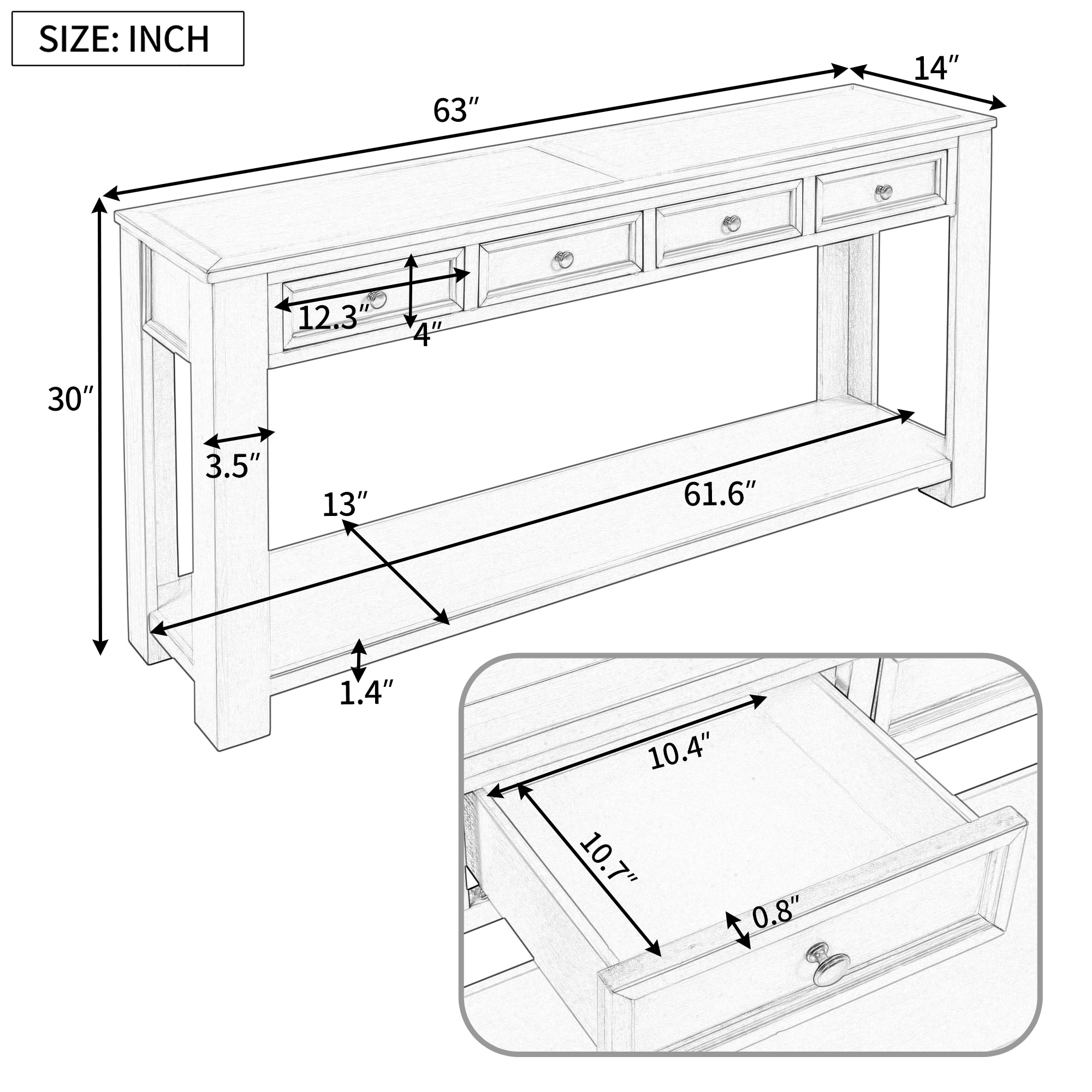 AHIOU HOME ZAAH-CT287219P Console-Sofa-Tables - View #10