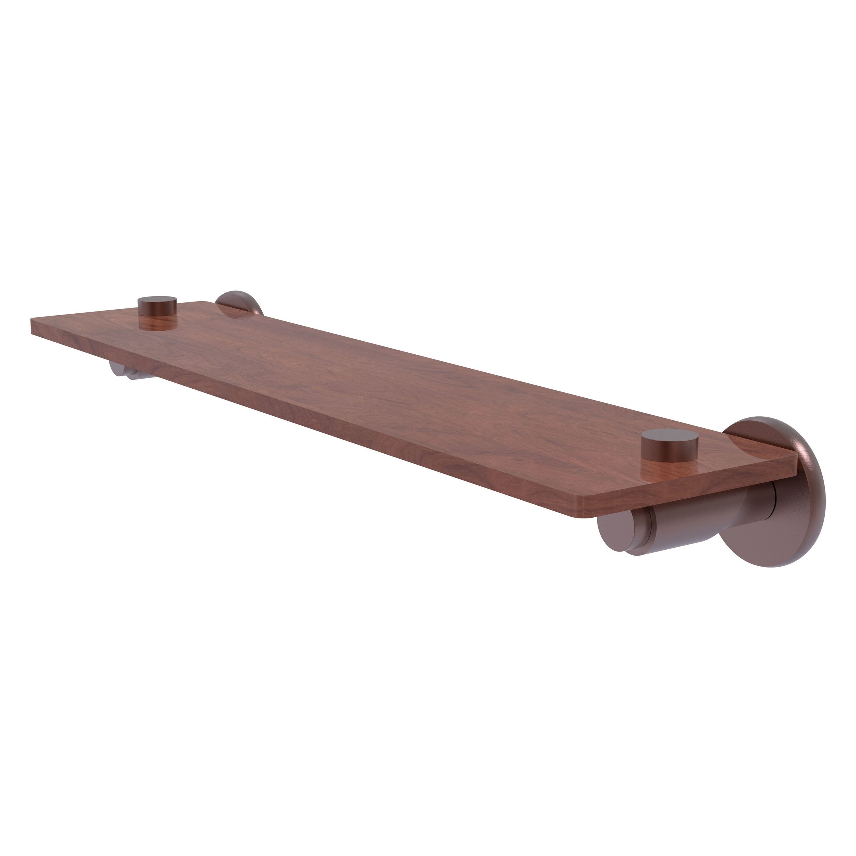 Allied Brass TR-1-22-IRW-CA Tribecca Antique Copper Wall mount Bathroom Shelf ( 22-in x 2.5-in x 5-in )