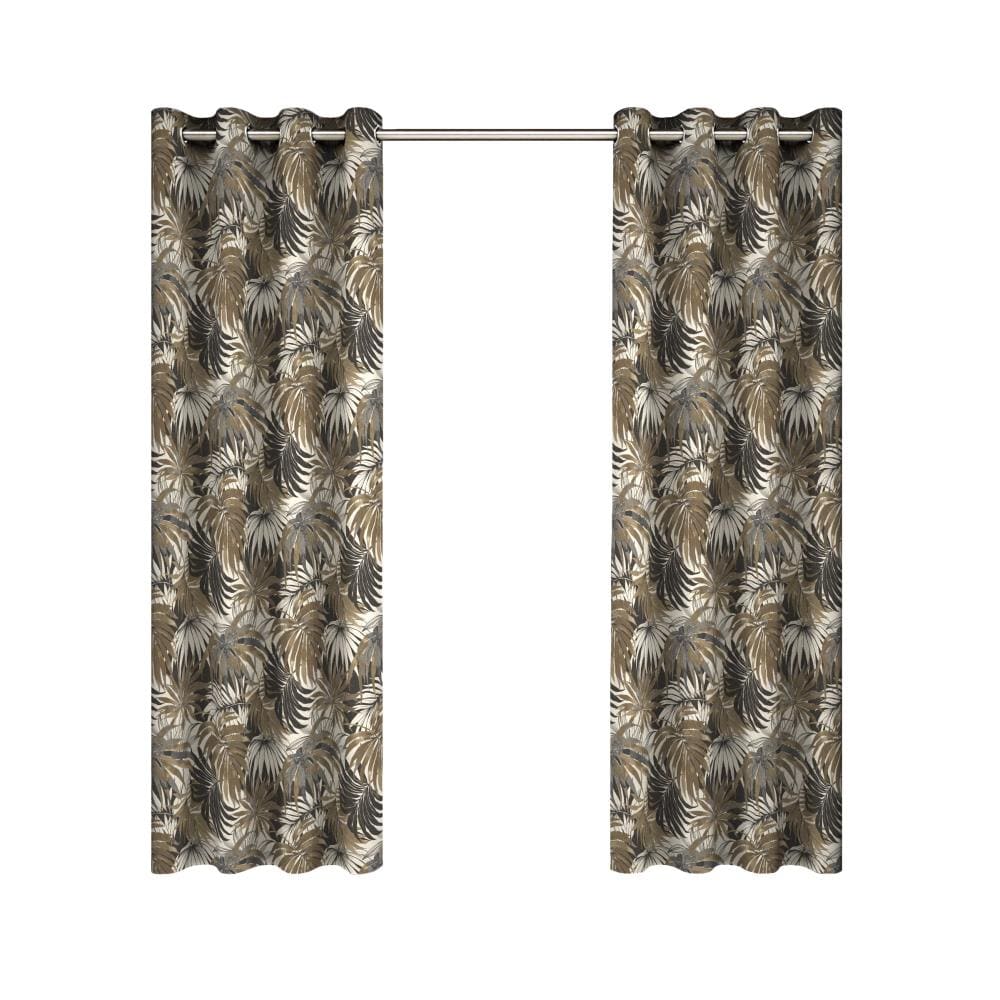 PARASOL 15281052095NAT 95-in Natural Polyester Light Filtering Grommet Single Curtain Panel