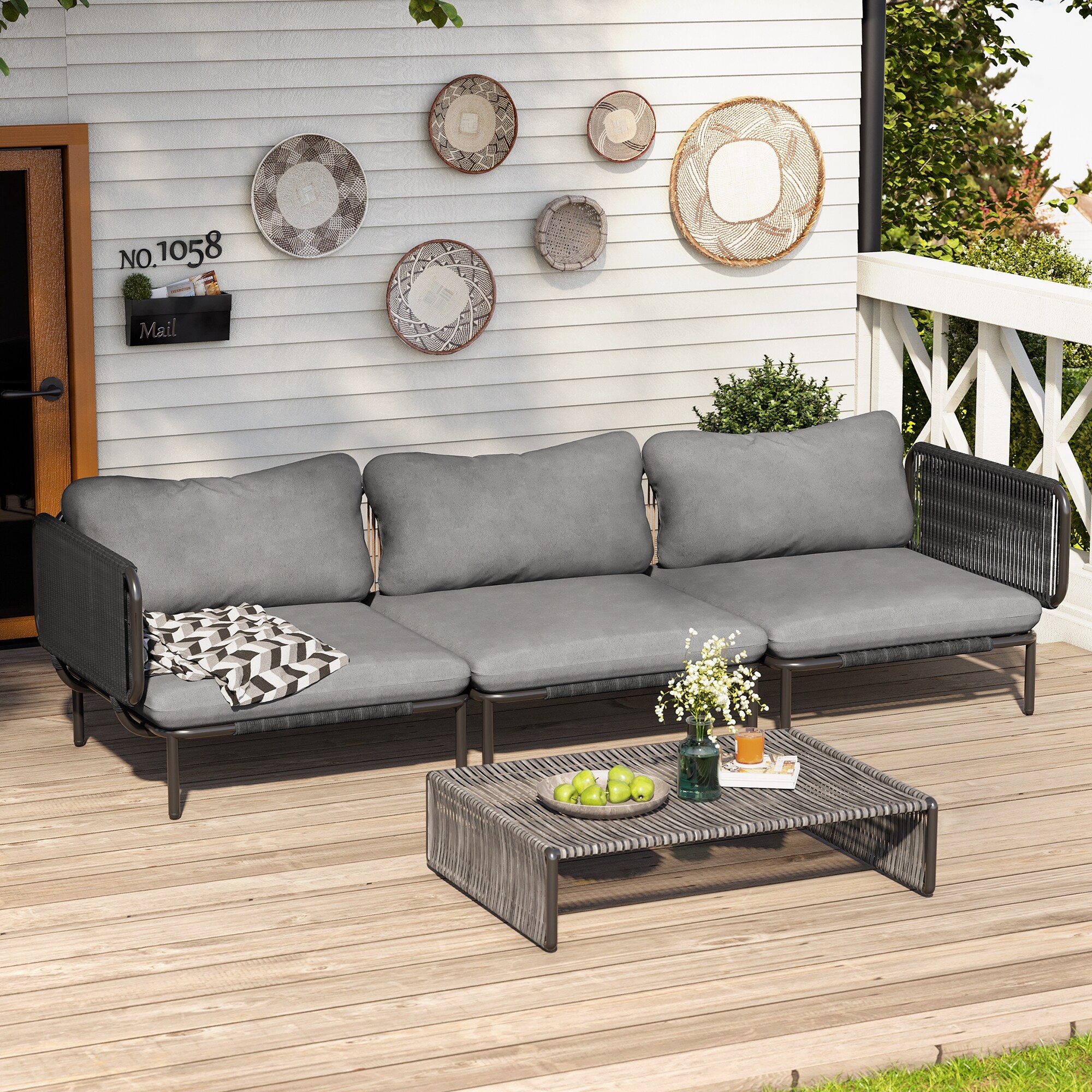Crestlive Products CL-SF005DGY-3 Patio-Sofas-Daybeds - View #6
