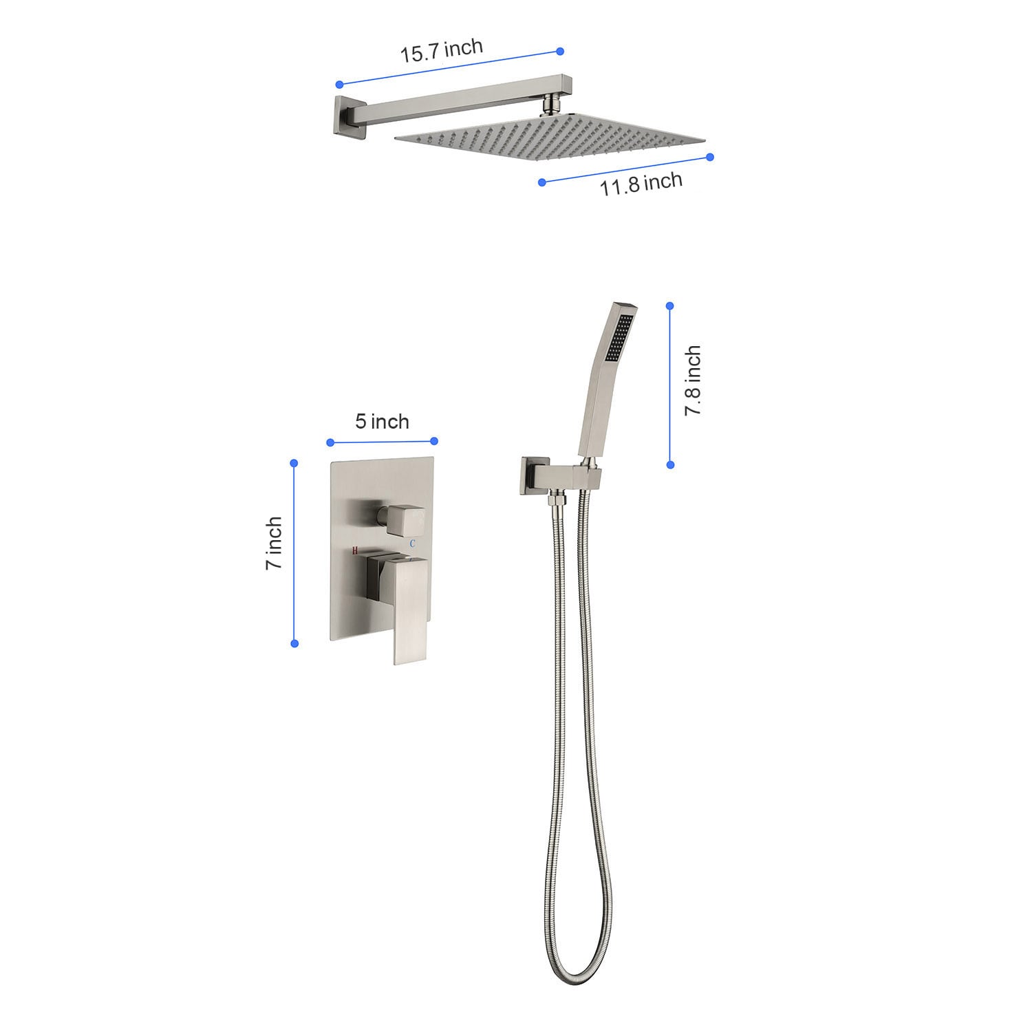 Mondawe MOEB103-10BN Showerhead-Bar-Panels - View #8