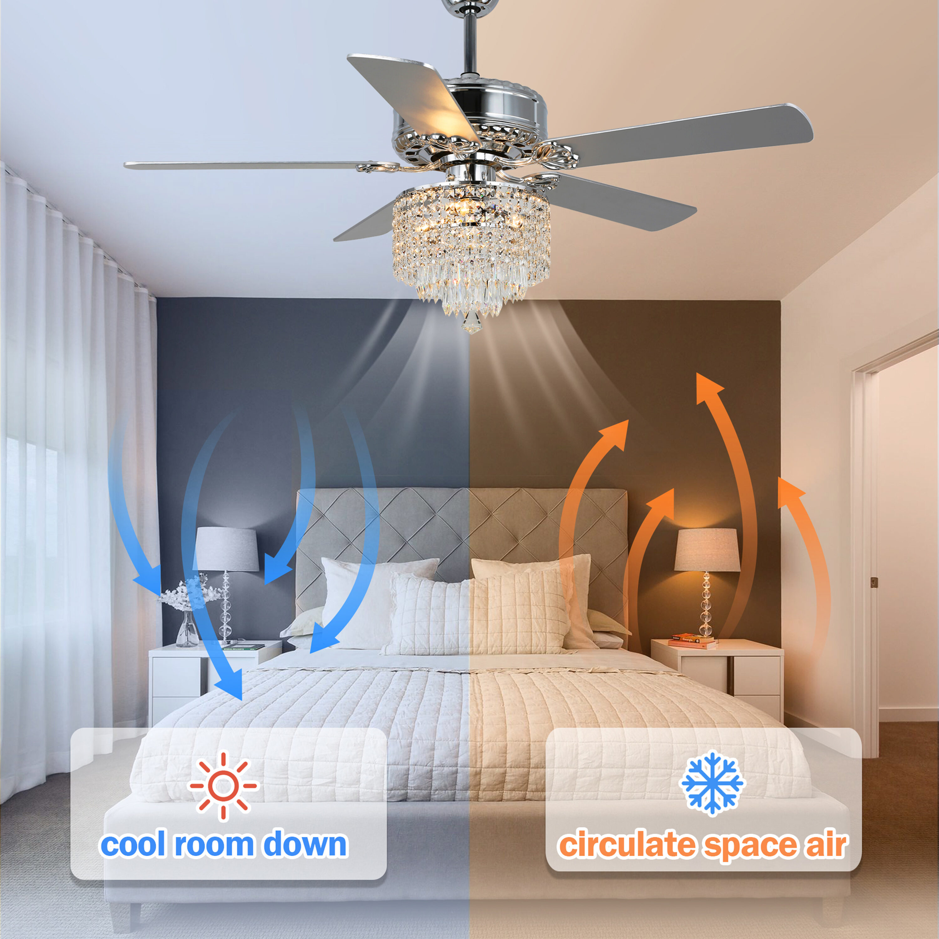 Oaks Decor BD2017 Ceiling-Fans - View #9