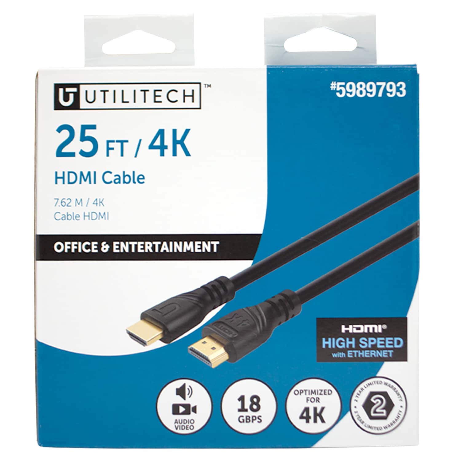 Utilitech HD4K25FT-BL Hdmi-Cables - View #6