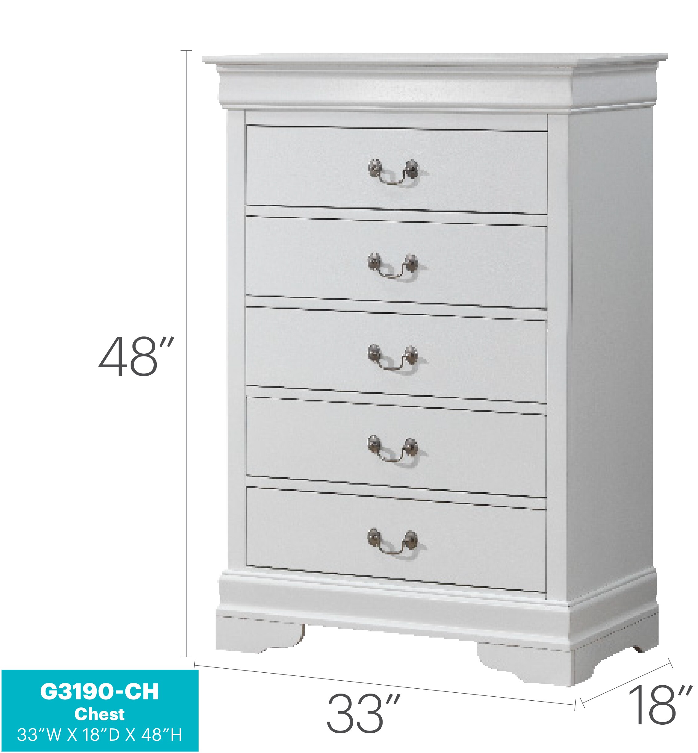 GLANZEND 6514PKMRH dressers - View #5