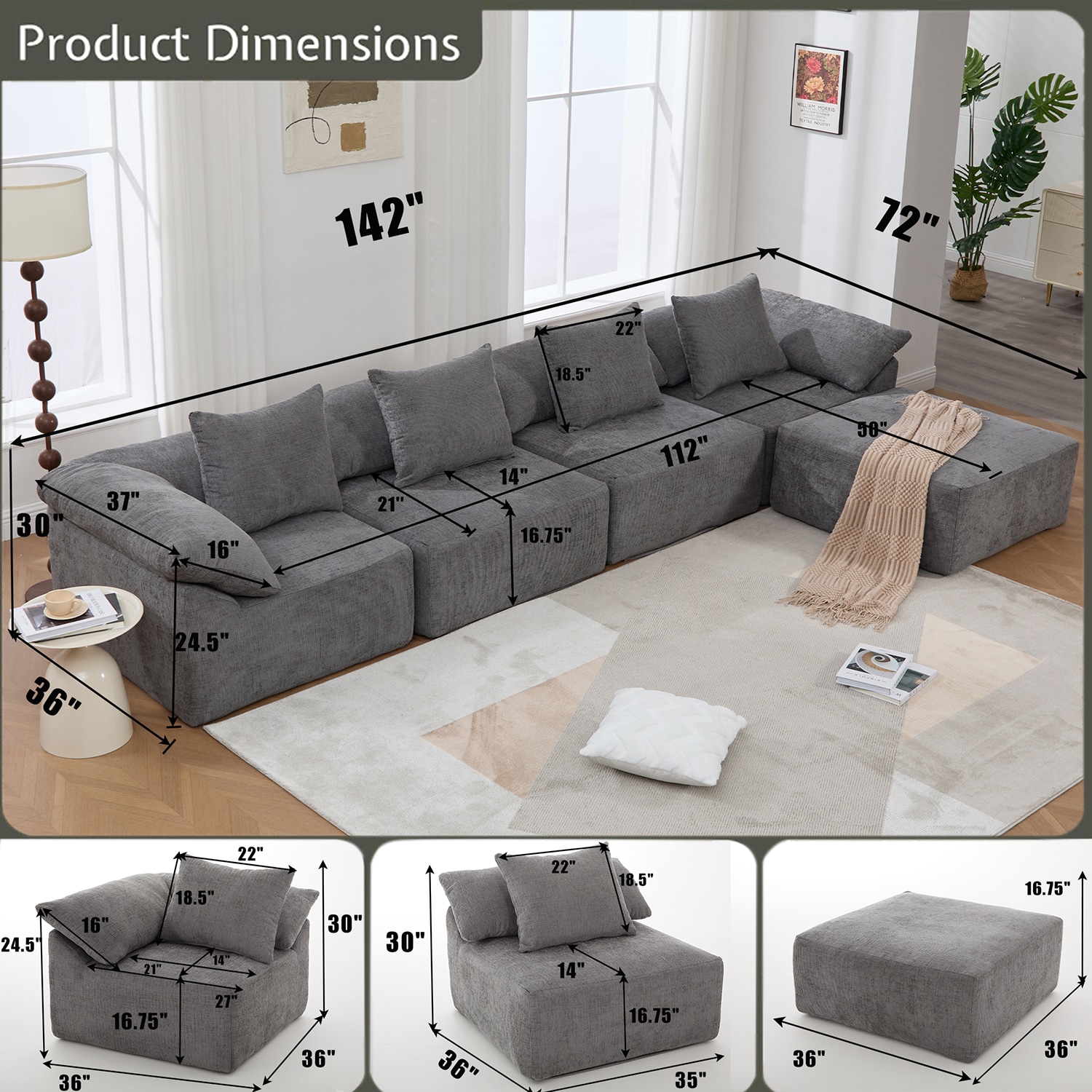 GZMR GZ-GN3618E Sofas-Loveseats - View #7