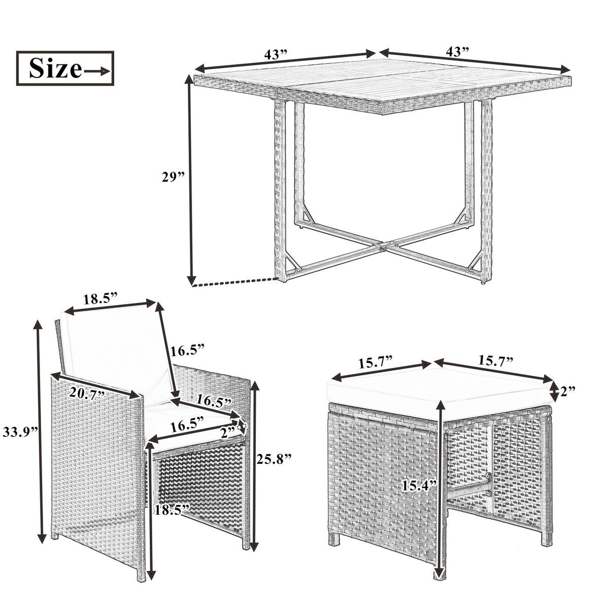 JASMODER SP100247AAA Patio-Sofas-Daybeds - View #4