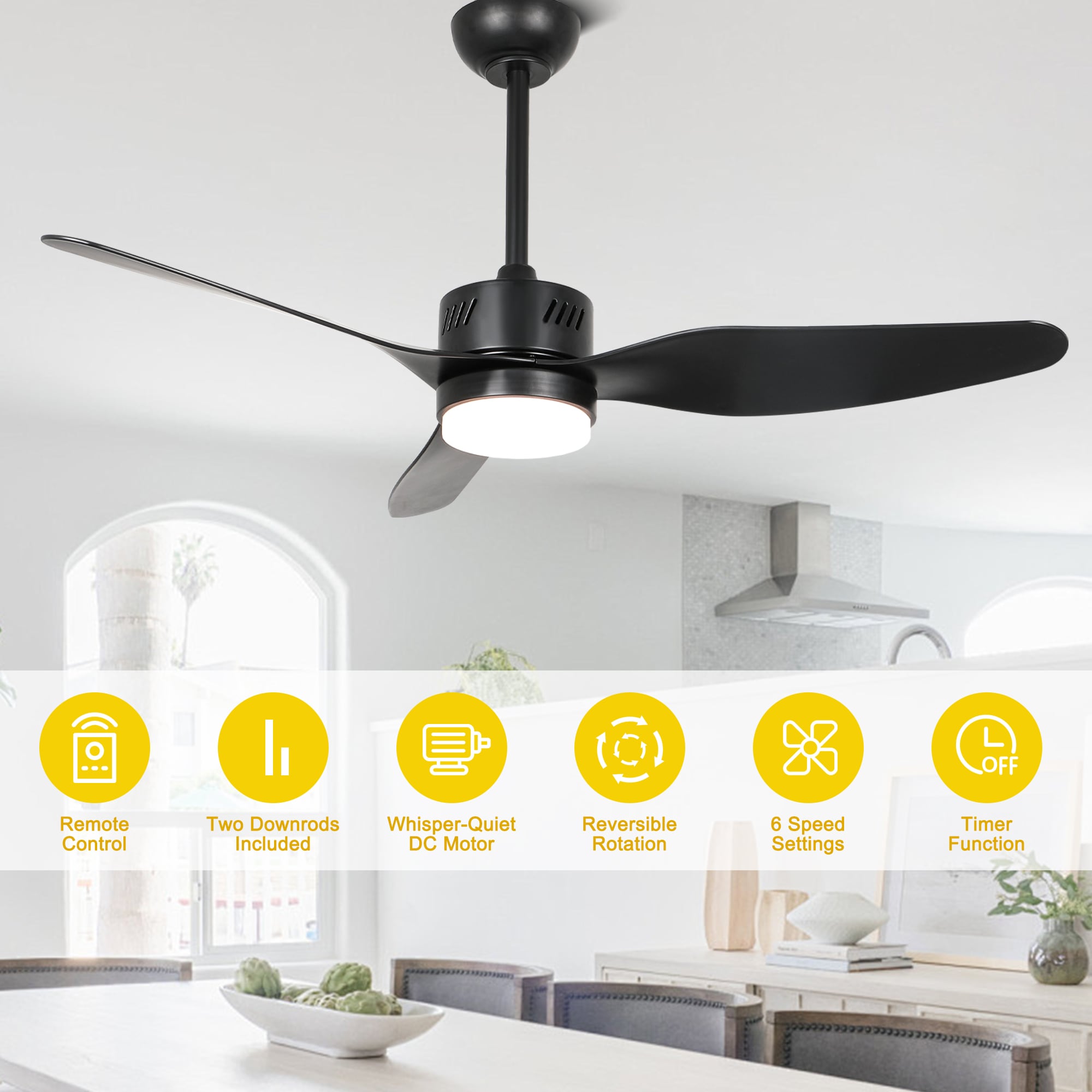 Oaks Decor DC4602-GED Ceiling-Fans - View #10