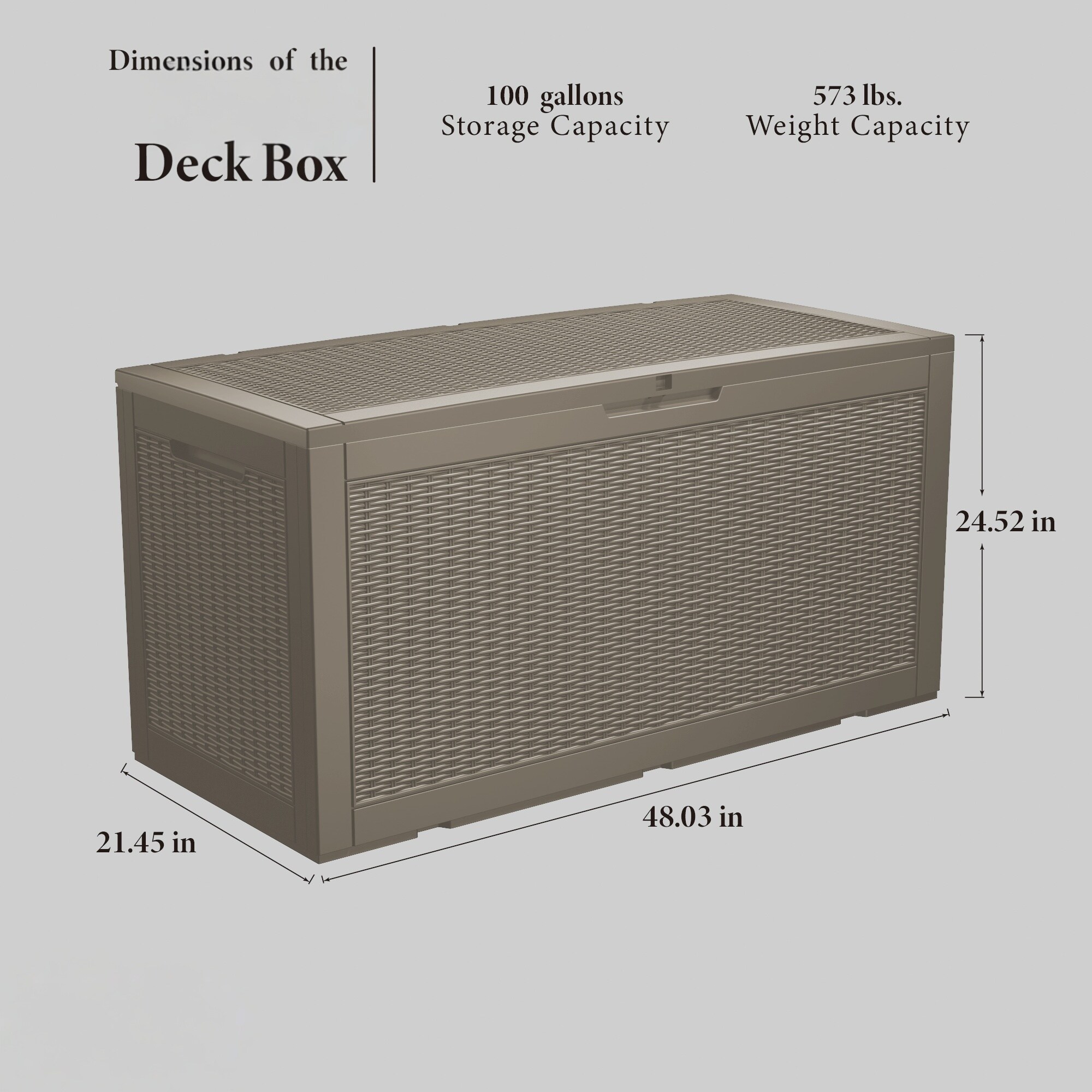 Yardgrace BSBD100G1LB1-LS Deck-Boxes - View #5